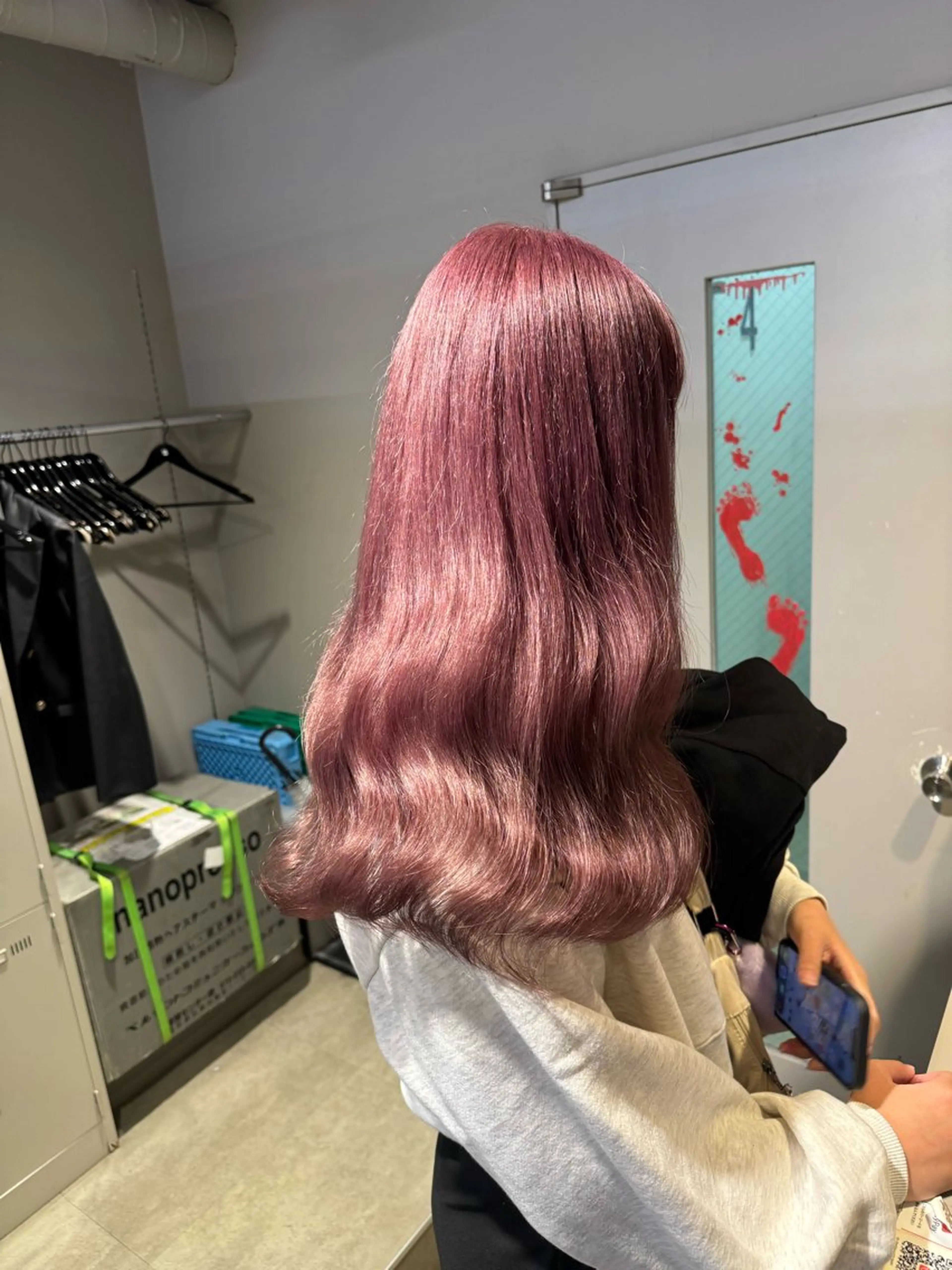 ロング カラー パーマ ヘアアレンジ メンズ キッズ 韓国系🇰🇷🩶 艶暗髪/MEIのヘアスタイル