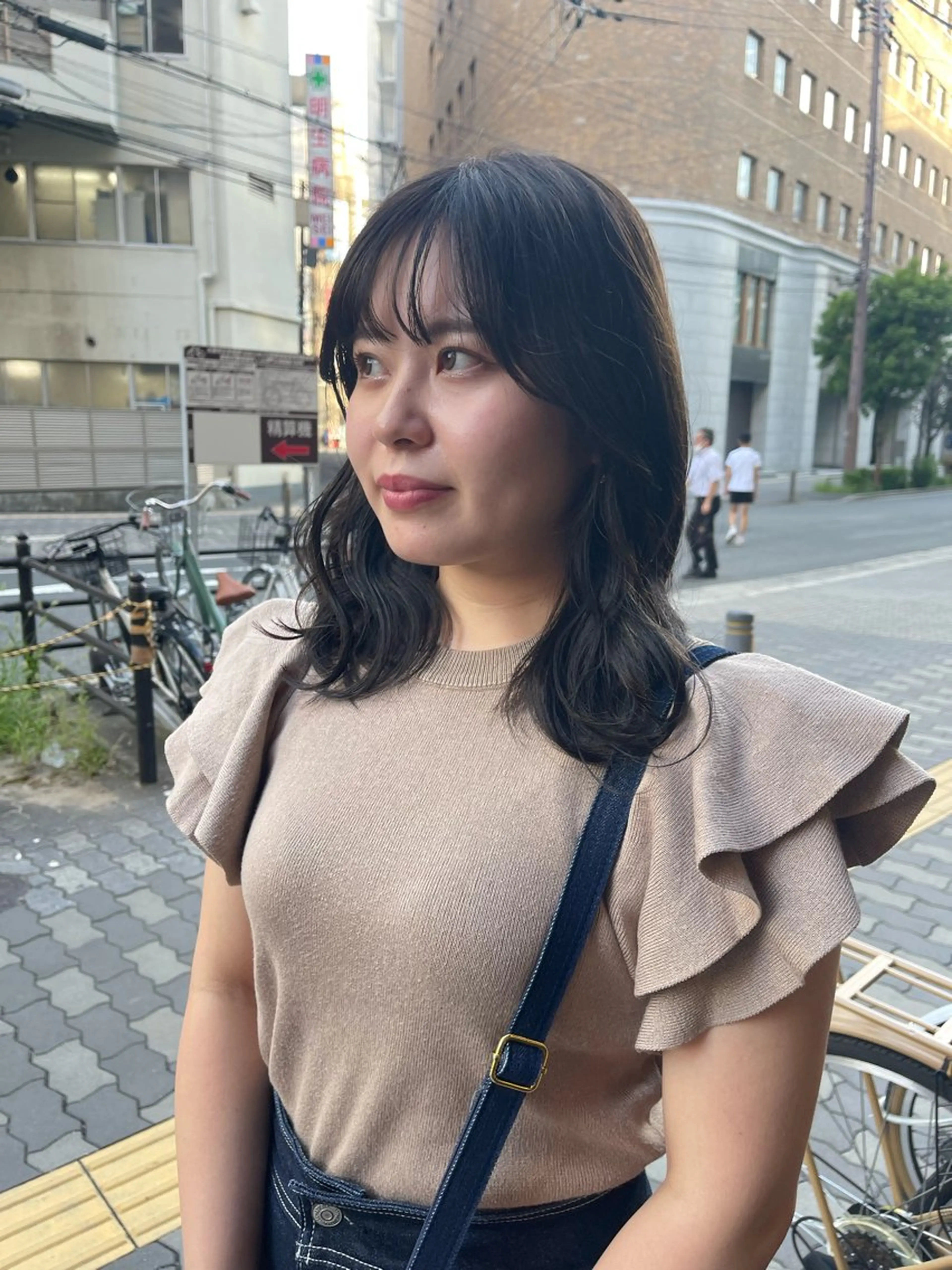 ミディアム カラー ブラウンカラー マロンブラウン カット ヘアカラー トリートメント 艶髪レイヤー上田 紗也🇰🇷💗のヘアスタイル