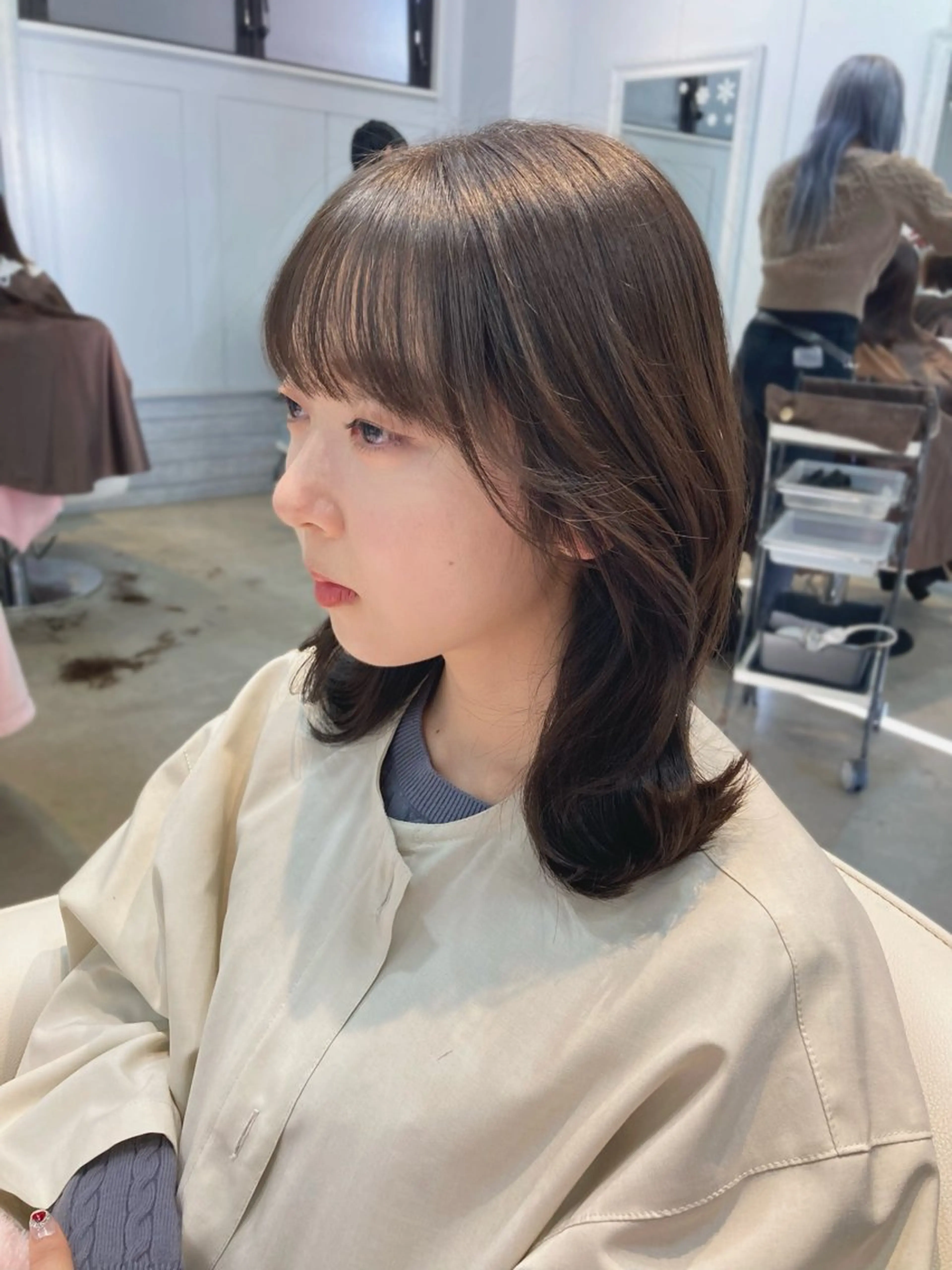 ミディアム ショートヘア/ボブ/ レイヤー/佐藤　葵のヘアスタイル