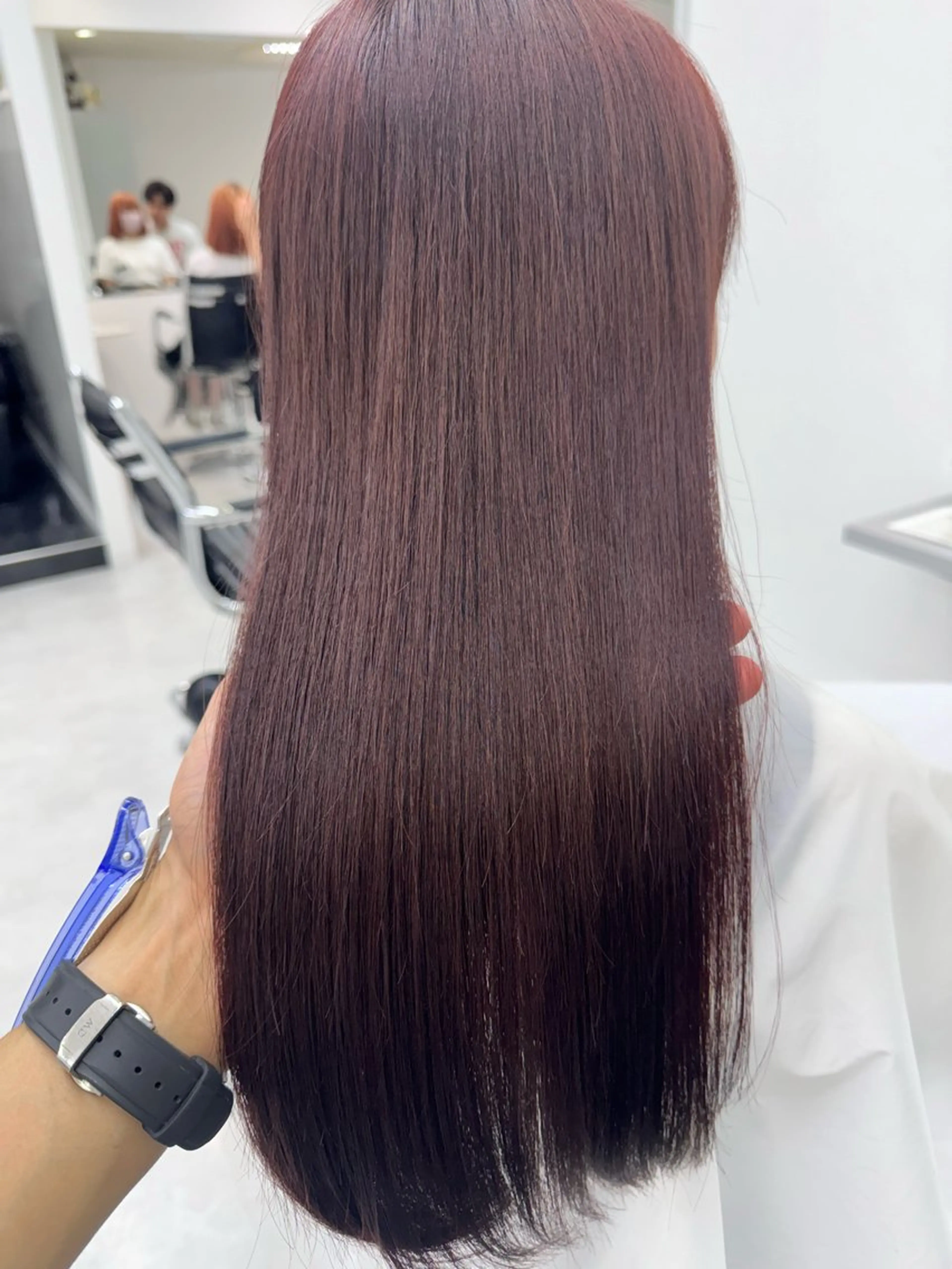 ロング カラー レッドカラー 透明感カラー✨ /YUYAのヘアスタイル