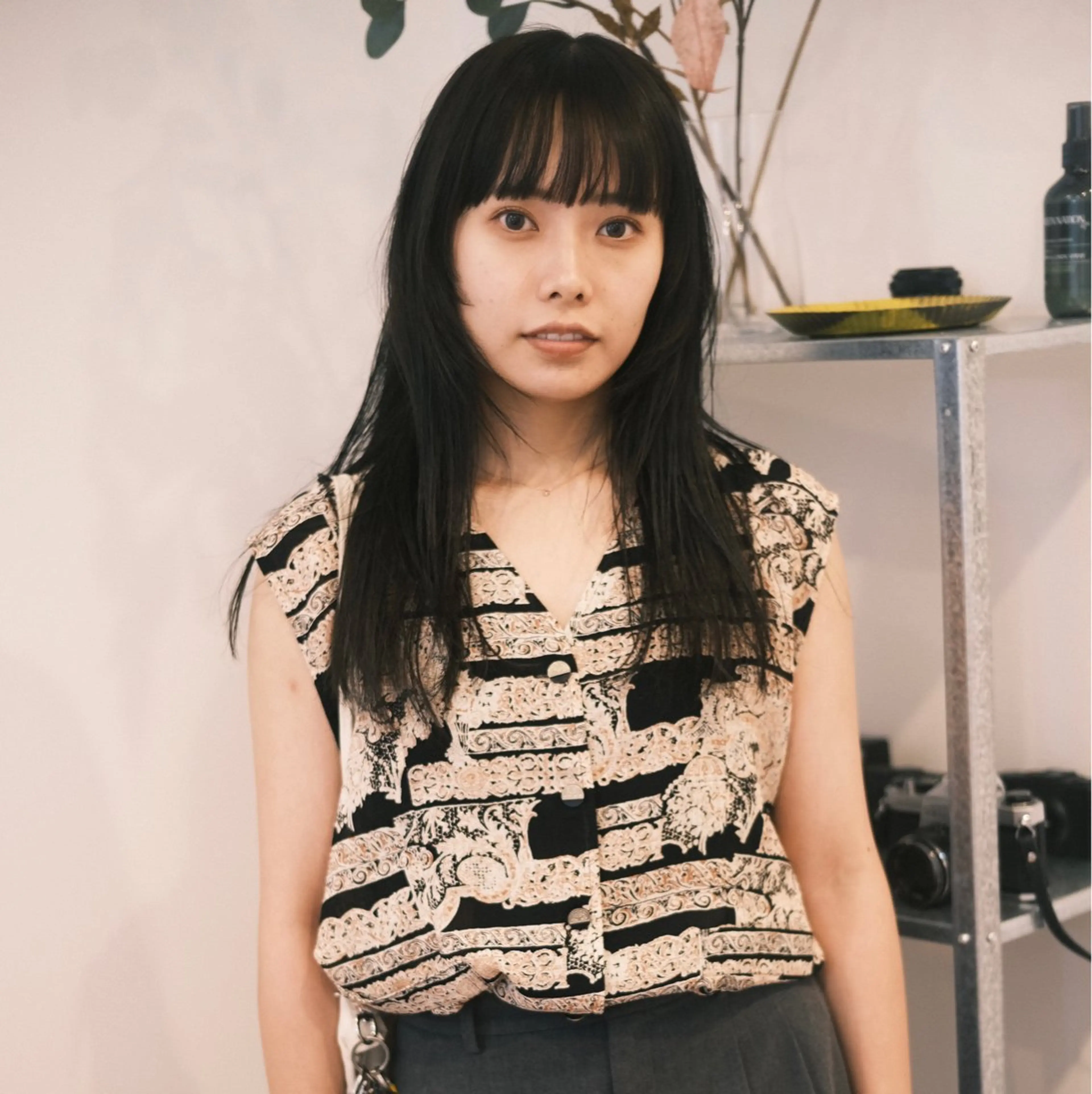 ロング パーマ レイヤーカット ロング 統括店長/ヤマモト ユウトのヘアスタイル