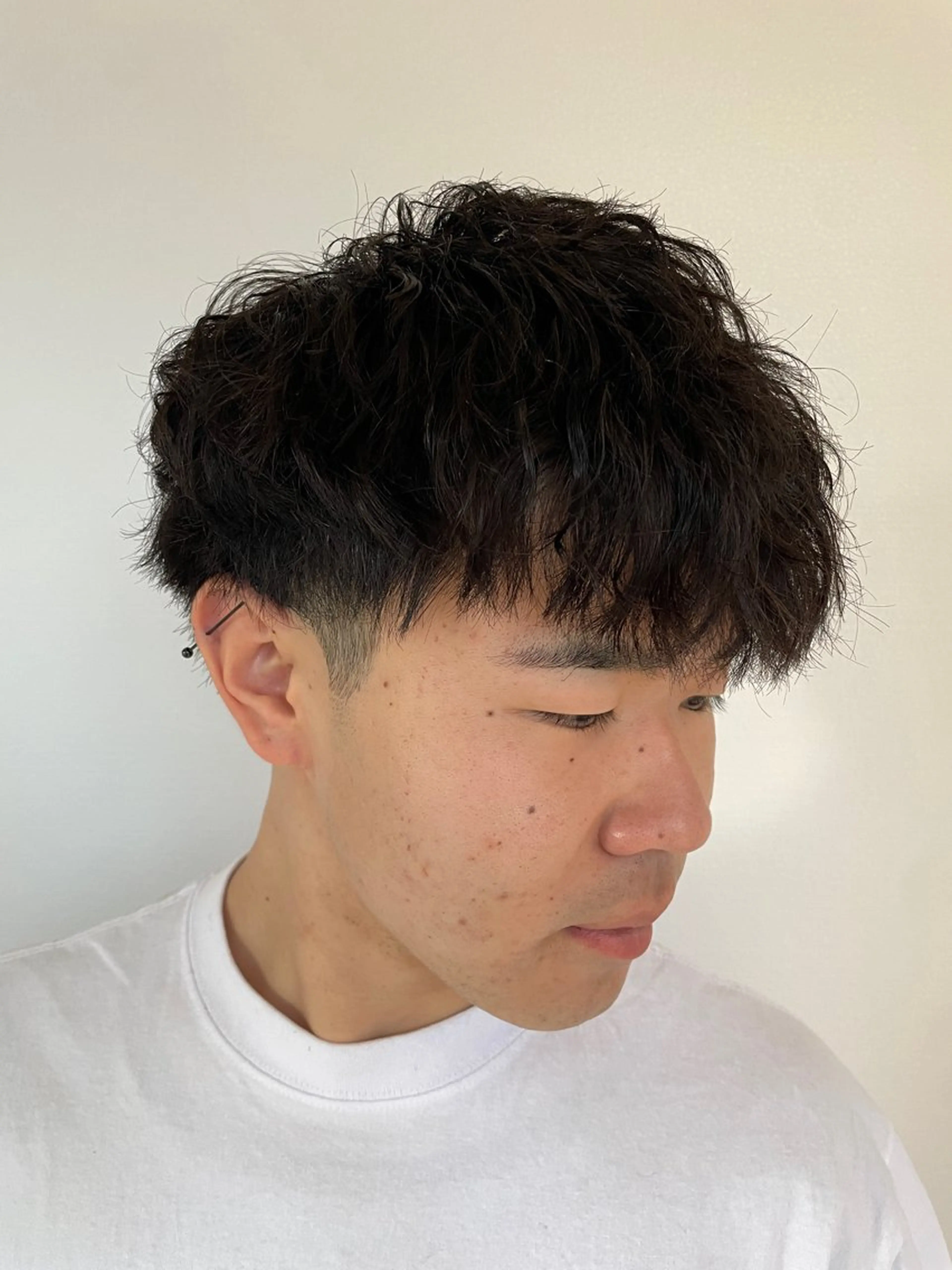 ショート パーマ メンズ メンズパーマ 刈り上げ メンズパーマ/カット / 古川　諒のヘアスタイル