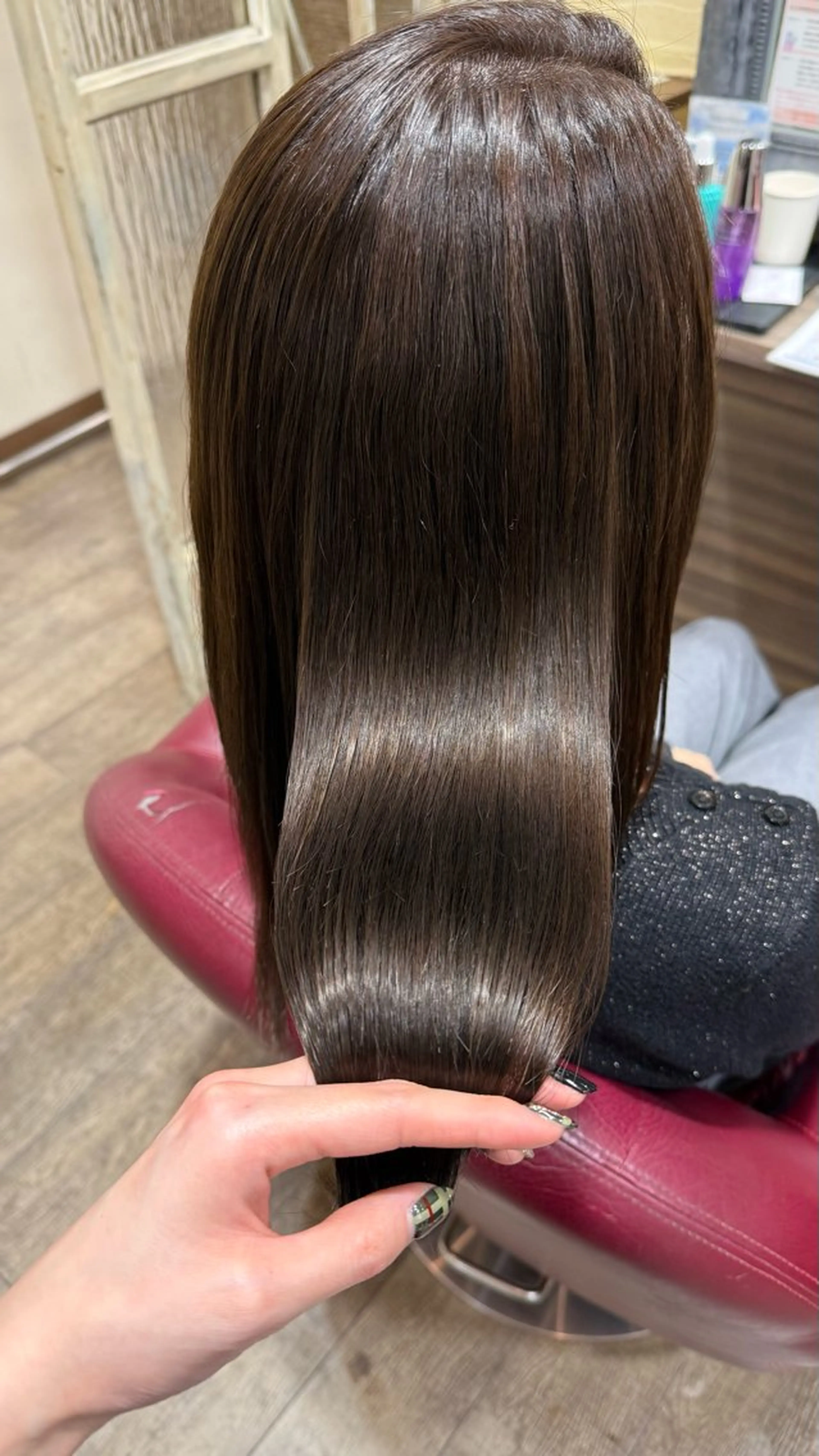 カラー イルミナカラー 一宮　　透明感カラー 髪質改善　ヘッドスパのヘアスタイル