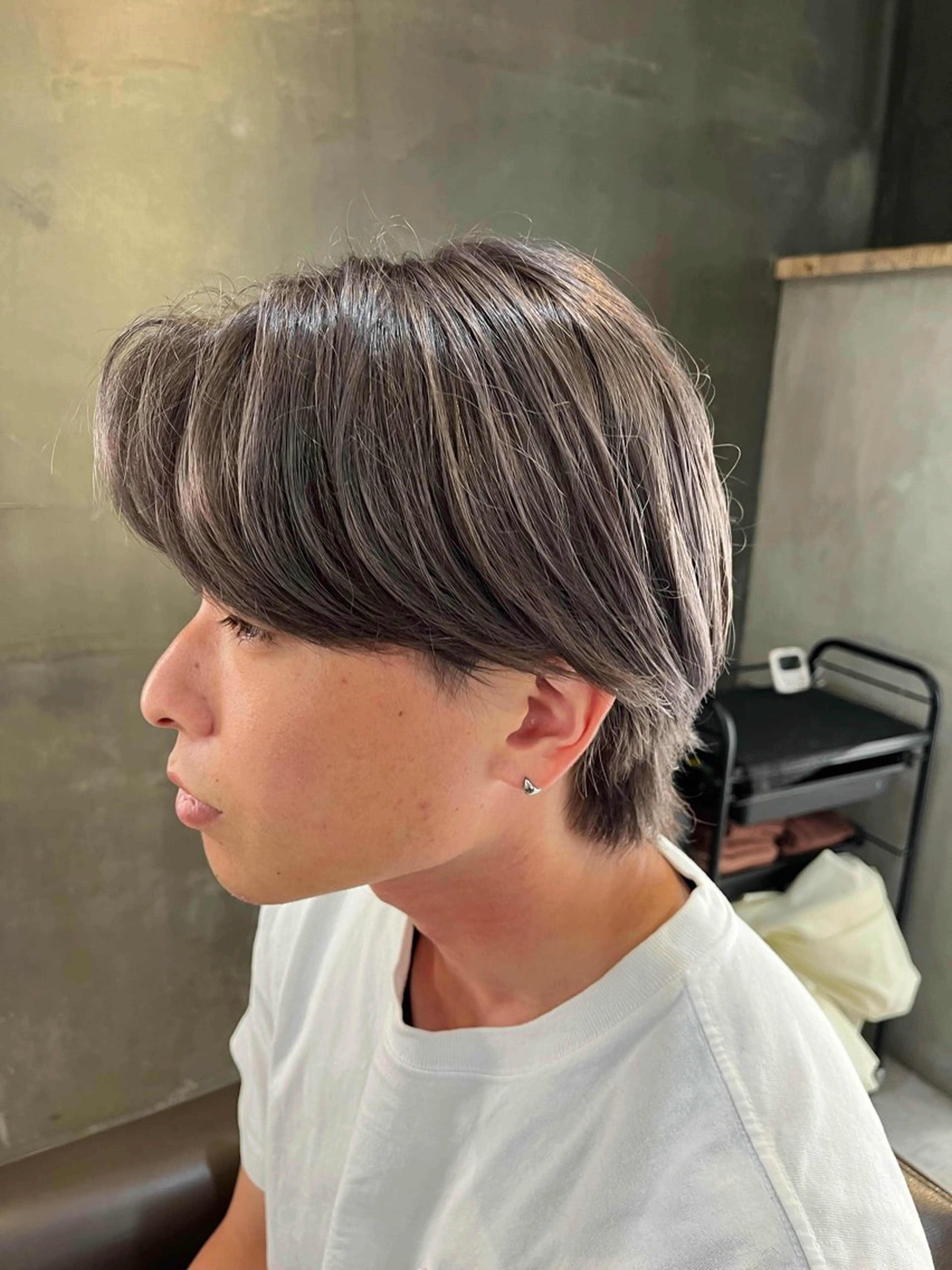 メンズ メンズブリーチ カット ヘアカラー 阿部 翔一郎/暖色系カラーのヘアスタイル