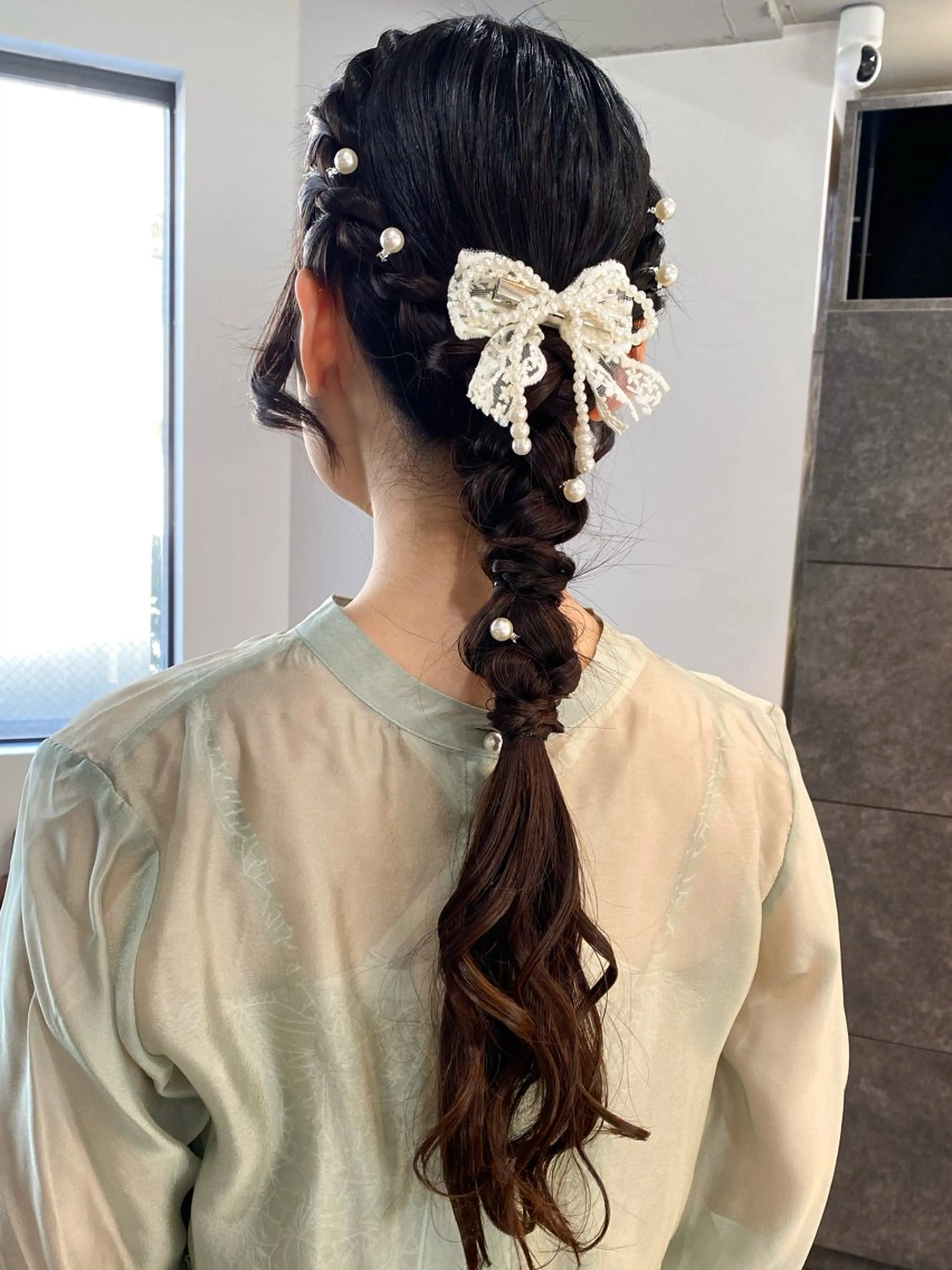 ロング ヘアアレンジ ポニーテール ヘアセット 🌼髪質改善･アレン ジ･レイヤー🌼のヘアスタイル