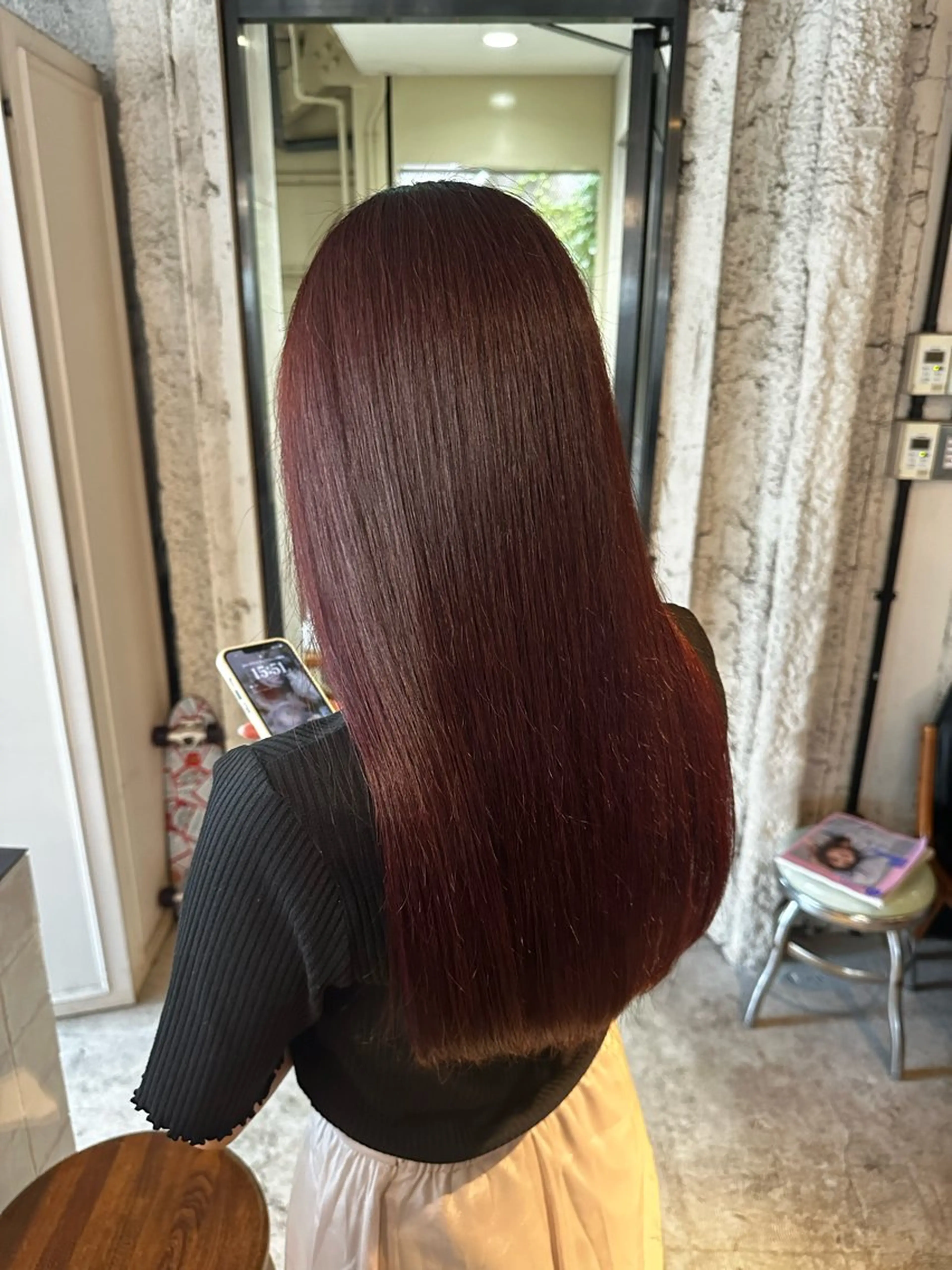 セミロング 顔まわりレイヤー 韓国風ヘア レイヤーカット ローレイヤー 縮毛矯正 【必ず似合わせます】 川口航平のヘアスタイル