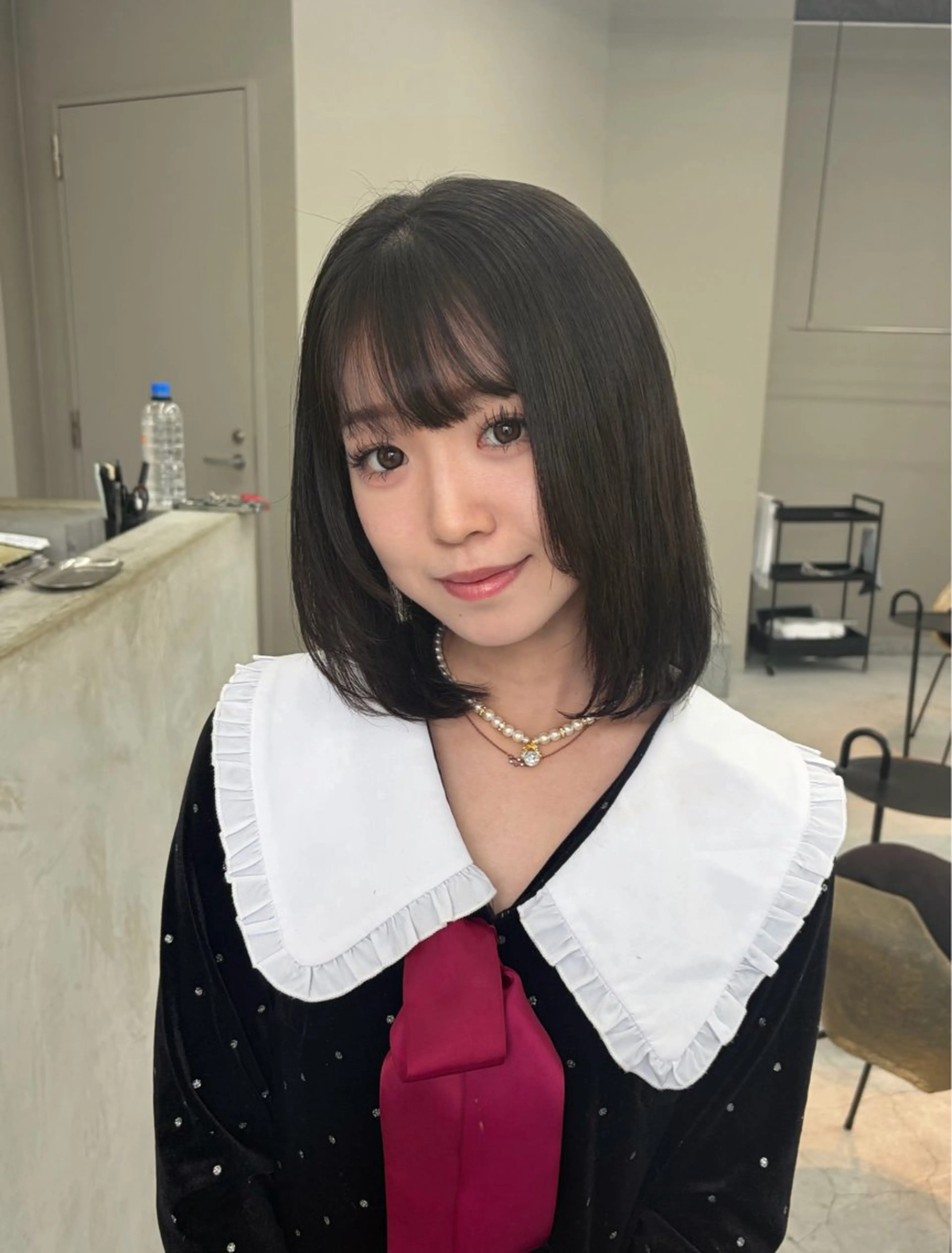 セミロング 縮毛矯正 kurune chikaのヘアスタイル