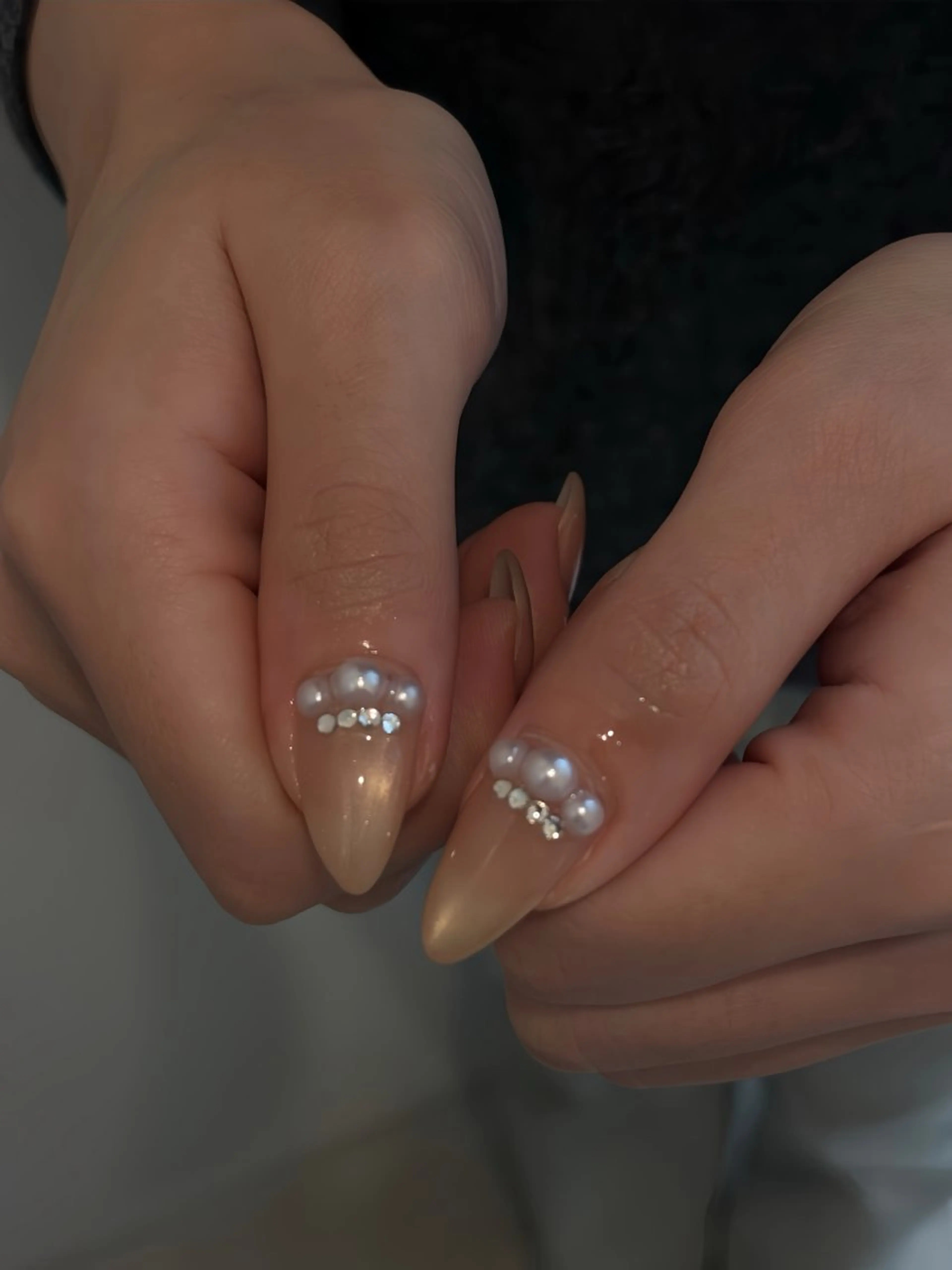 ネイル マグネットネイル マグネットワンカラー ワンカラーネイル ハンドネイル filonnail Juna💍のネイルデザイン