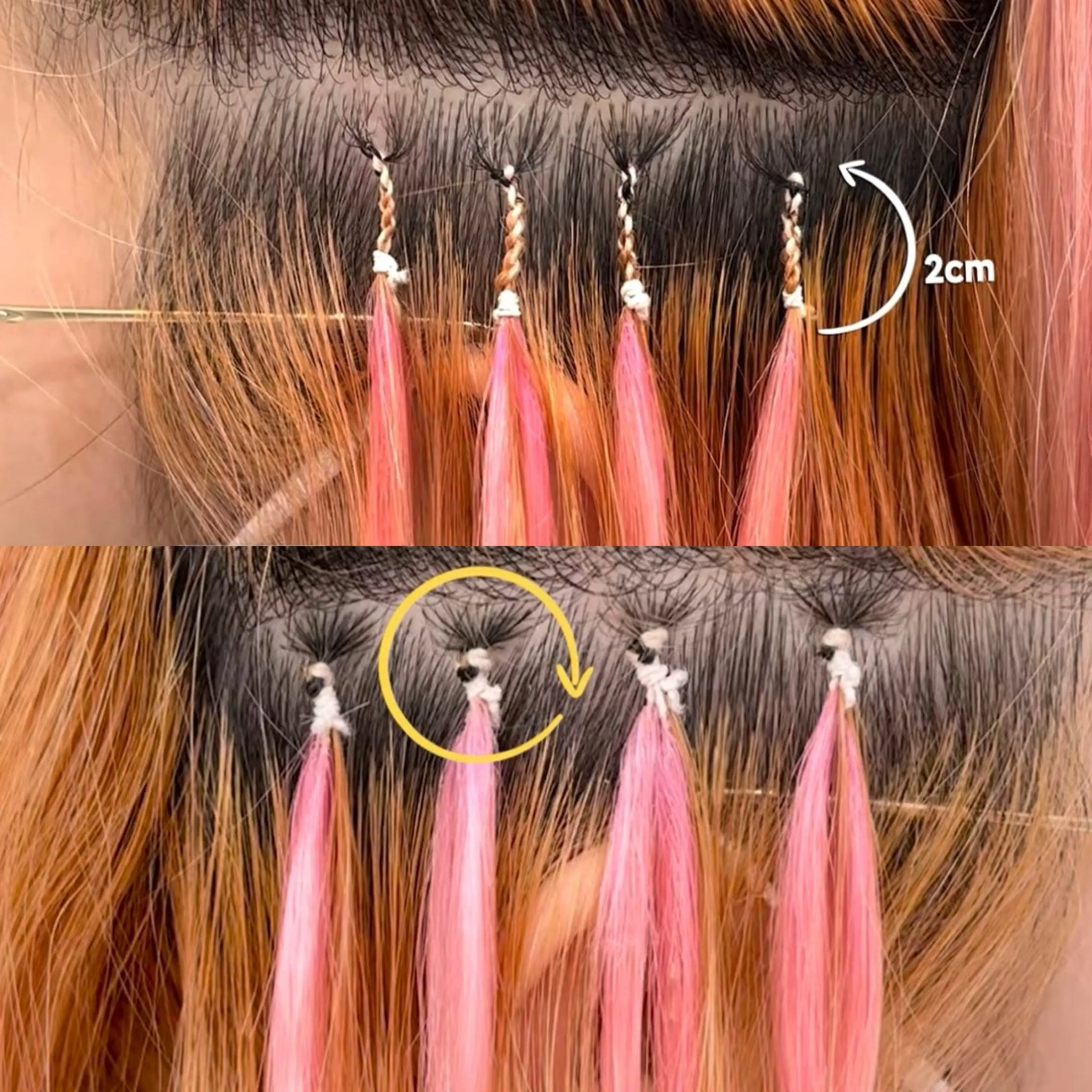 ロング エクステ 韓国風ヘア チョイ  インセイのヘアスタイル