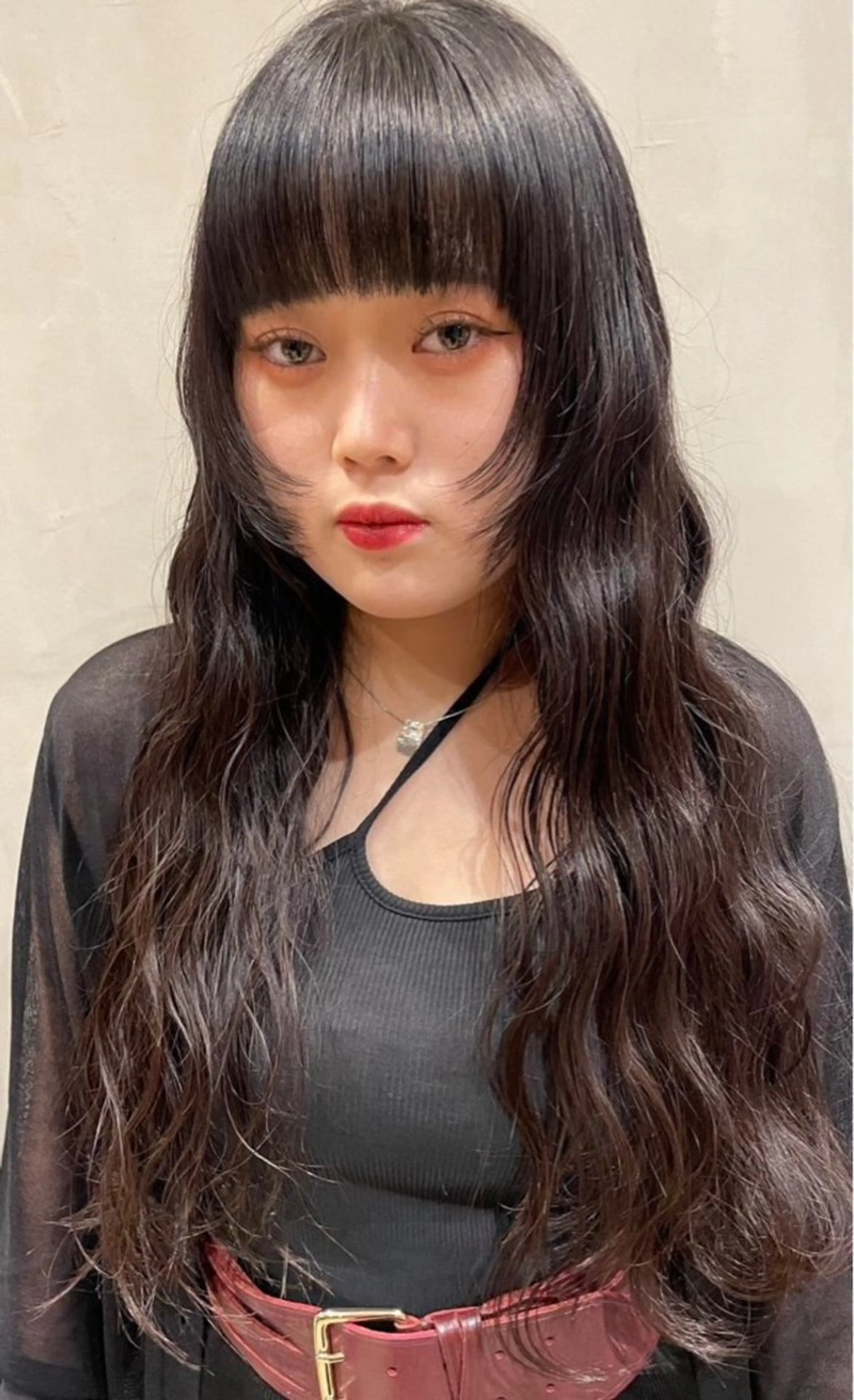 〈minimo限定クーポン🎀〉U24 前髪カット＋ワンカラー♡ (ロング料金あり)の写真