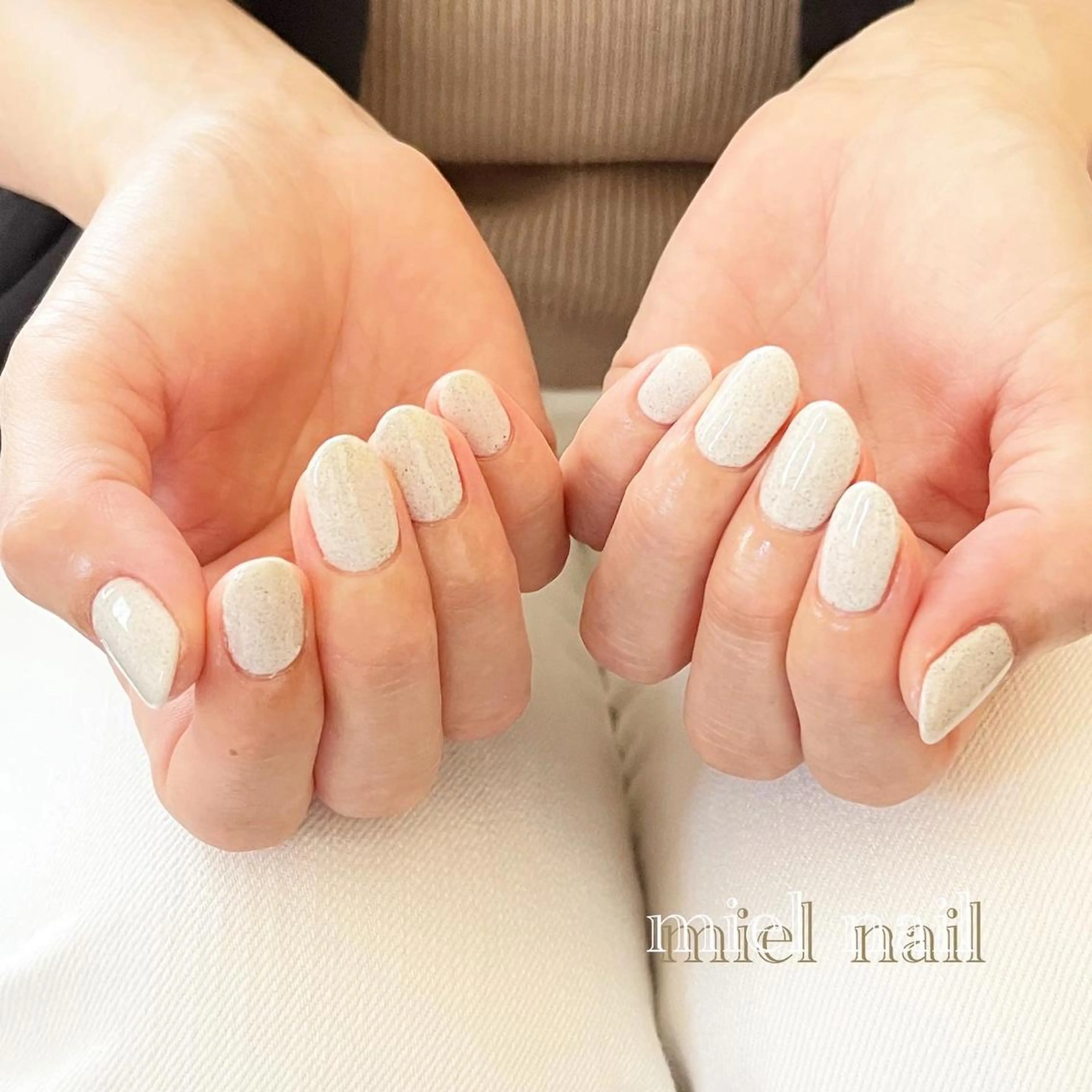 ネイル ワンカラーネイル シンプルネイル ハンドネイル miel nailのネイルデザイン