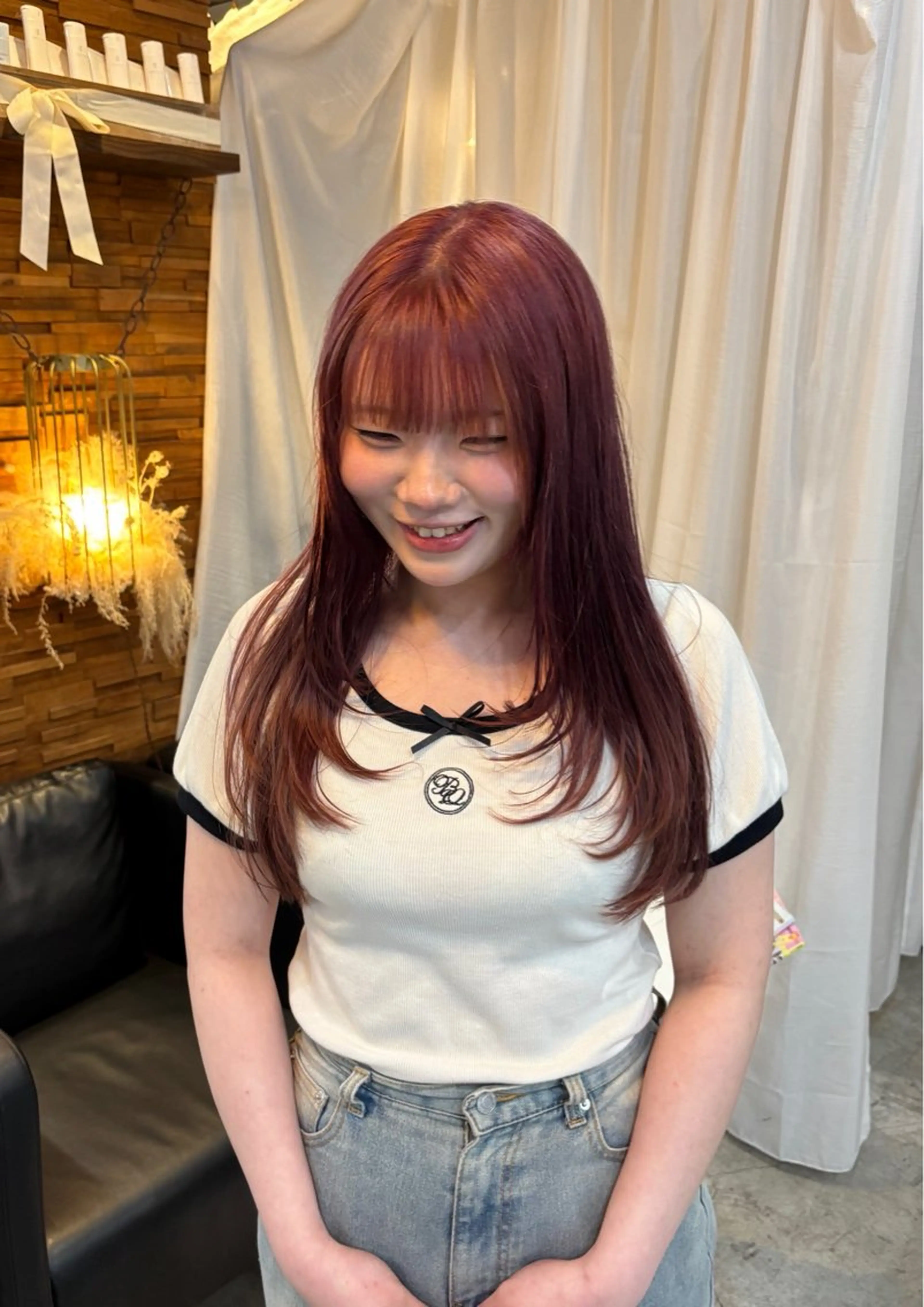 ロング カラー カット ヘアカラー トリートメント ボブ/可愛いスタイル ⠀ゆらのヘアスタイル