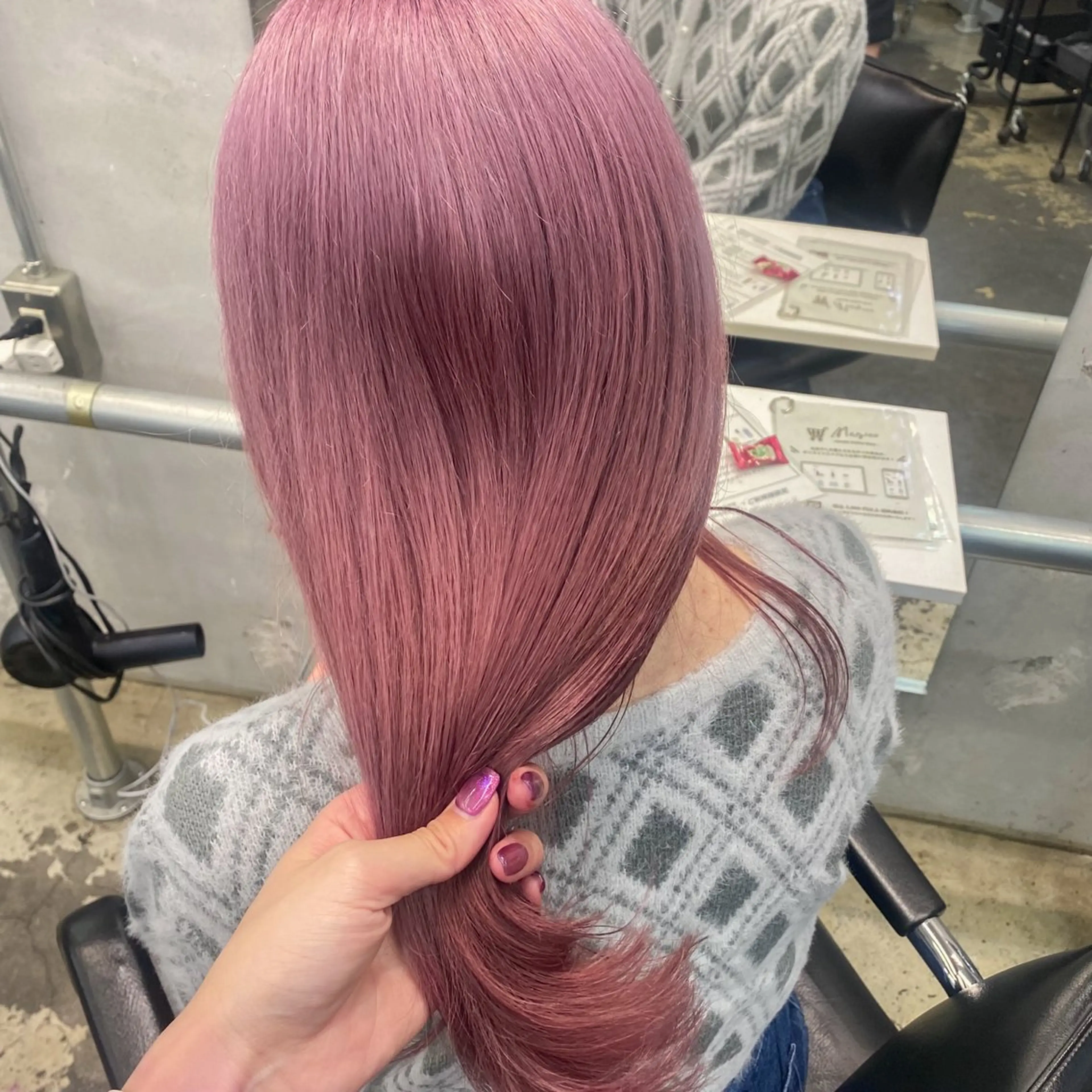 セミロング カラー ヘアアレンジ 💗💗韓国レイヤー yu-ki💗💗のヘアスタイル