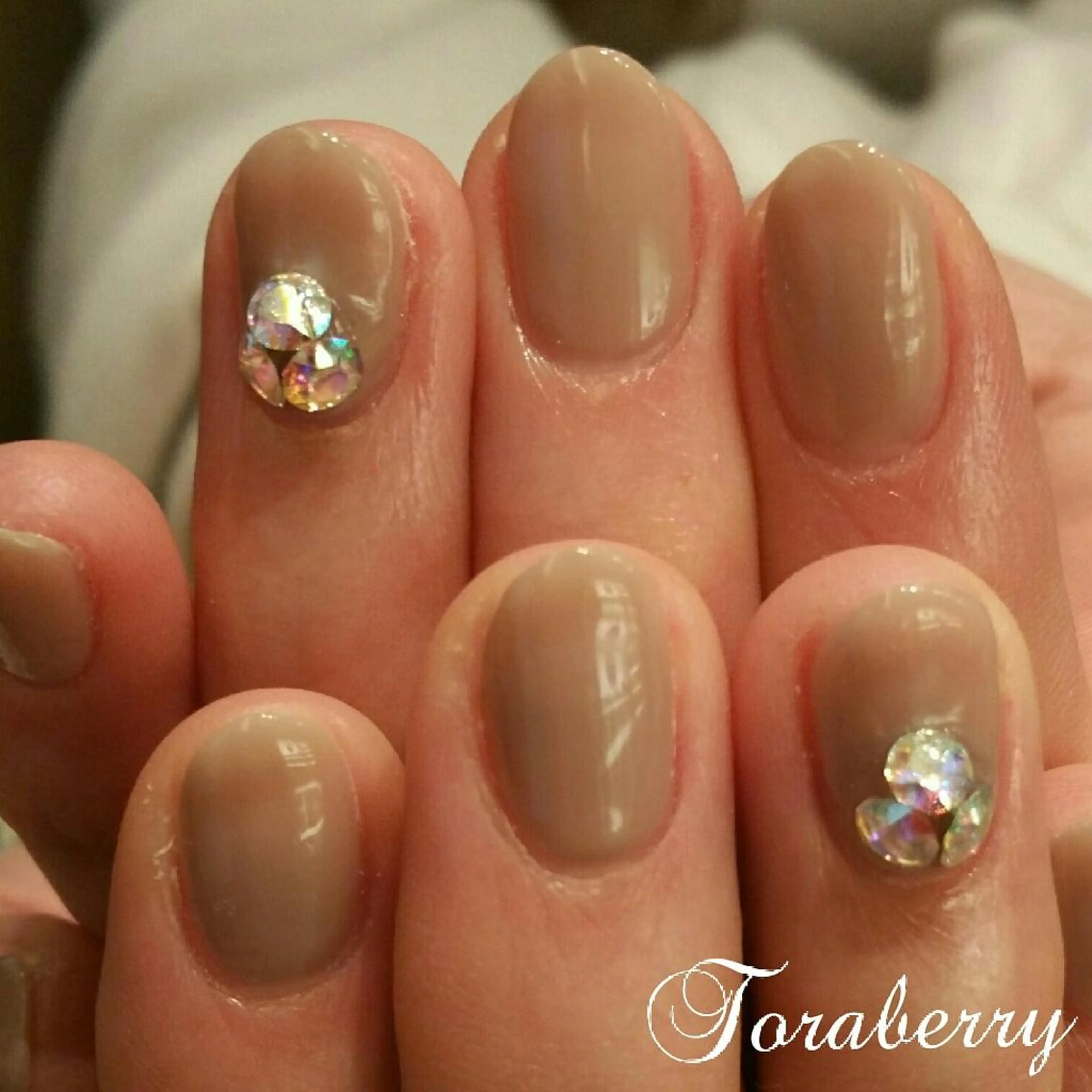 ネイル ストーンネイル ネイリスト なつみのネイルデザイン