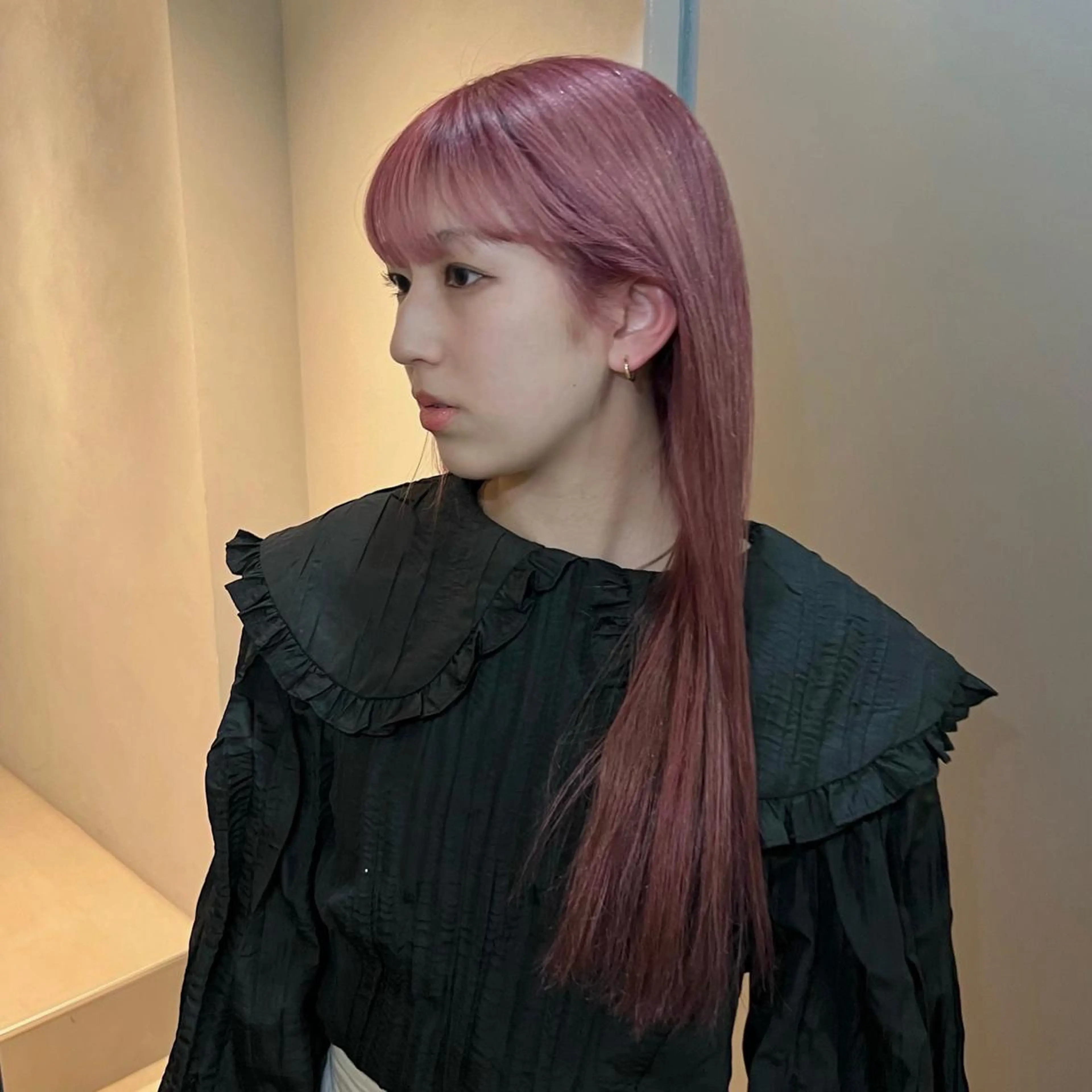 ロング カラー カット ヘアカラー トリートメント akane/ボブ /ブラウンベージュのヘアスタイル