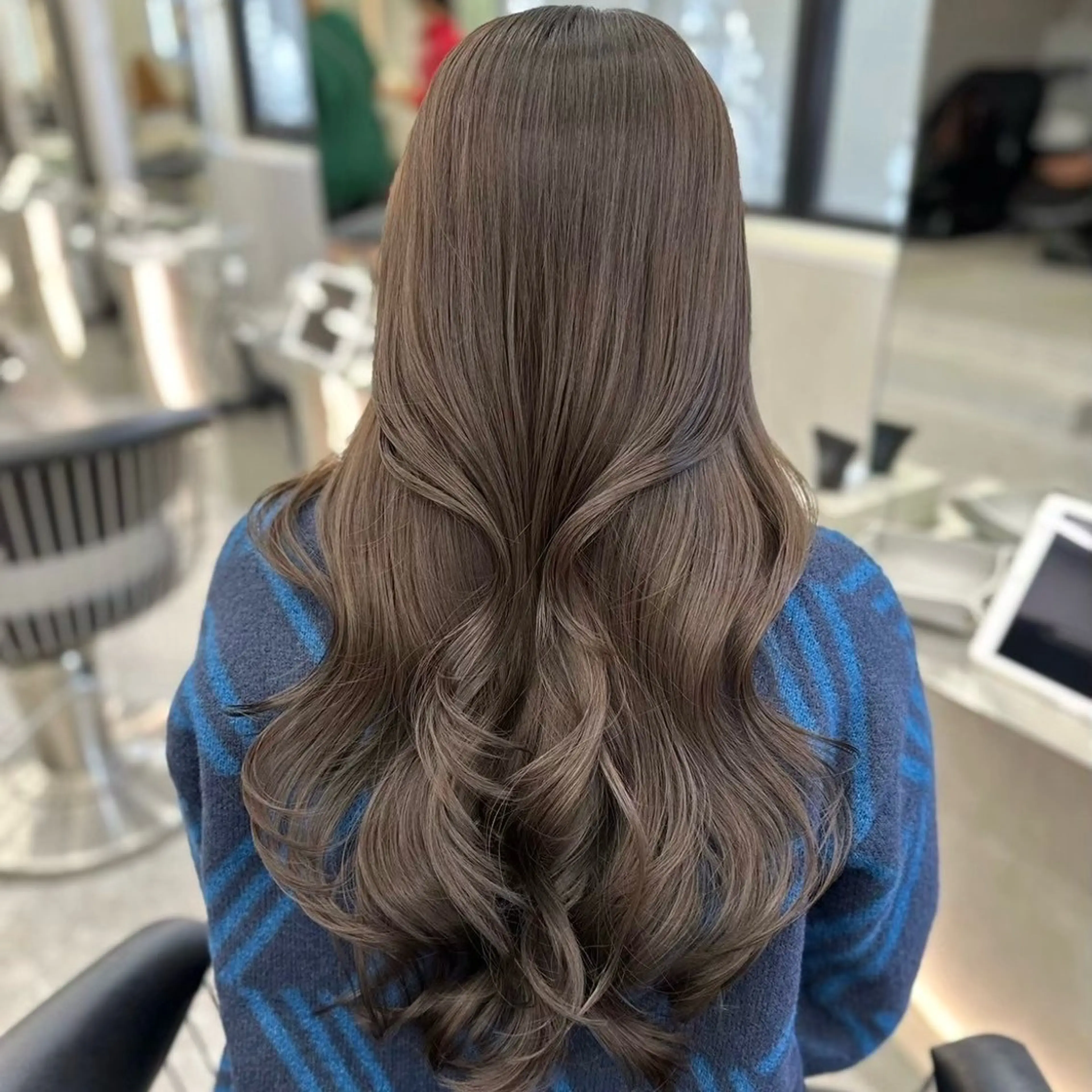 ロング カラー 透明感カラー 韓国風ヘア トリートメント ワンホンヘア 韓国ヘア/摂津 愛香🎀🪽のヘアスタイル