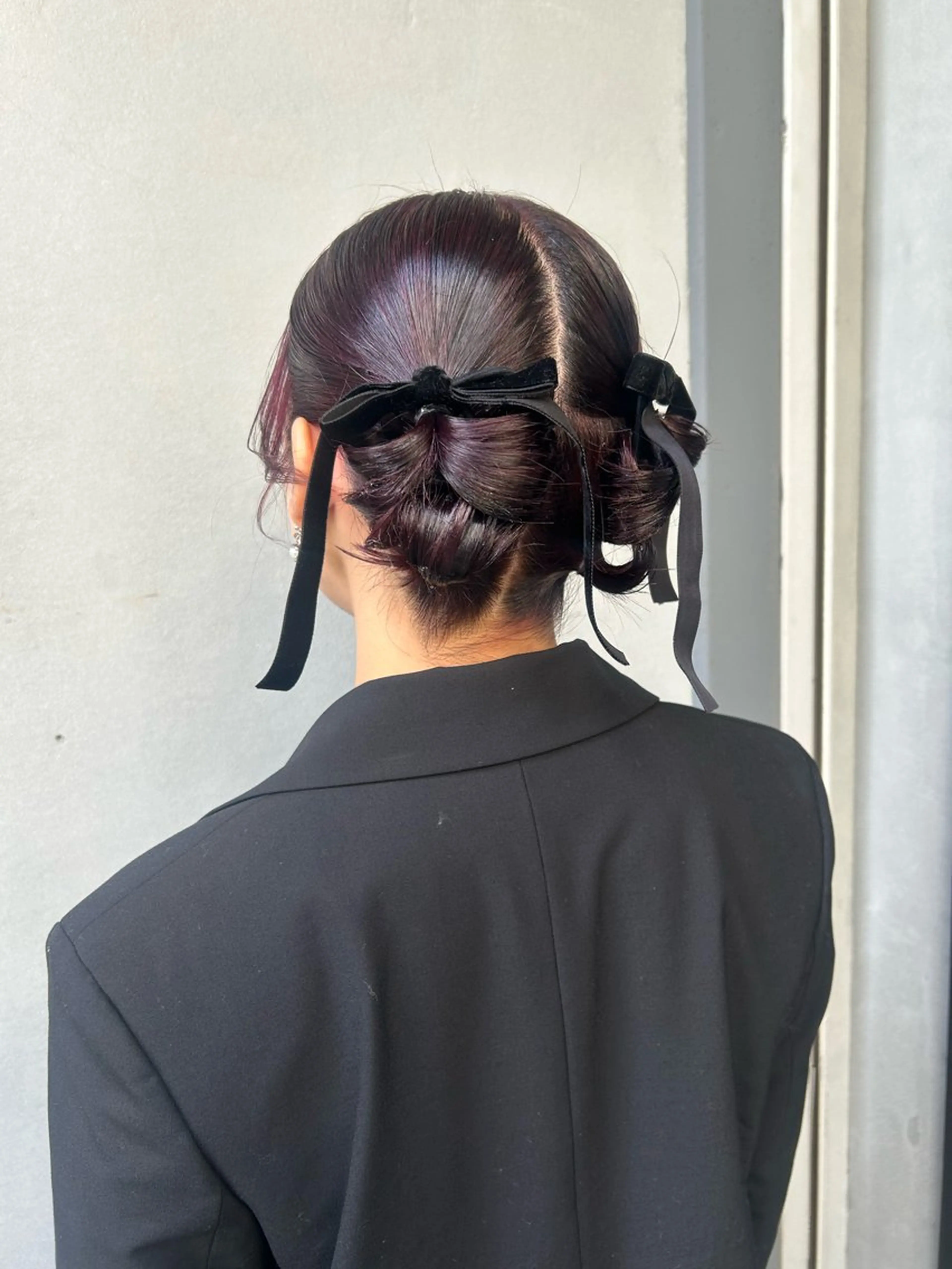 ミディアム ヘアセット メイ🩰透明感カラー レイヤーカットのヘアスタイル