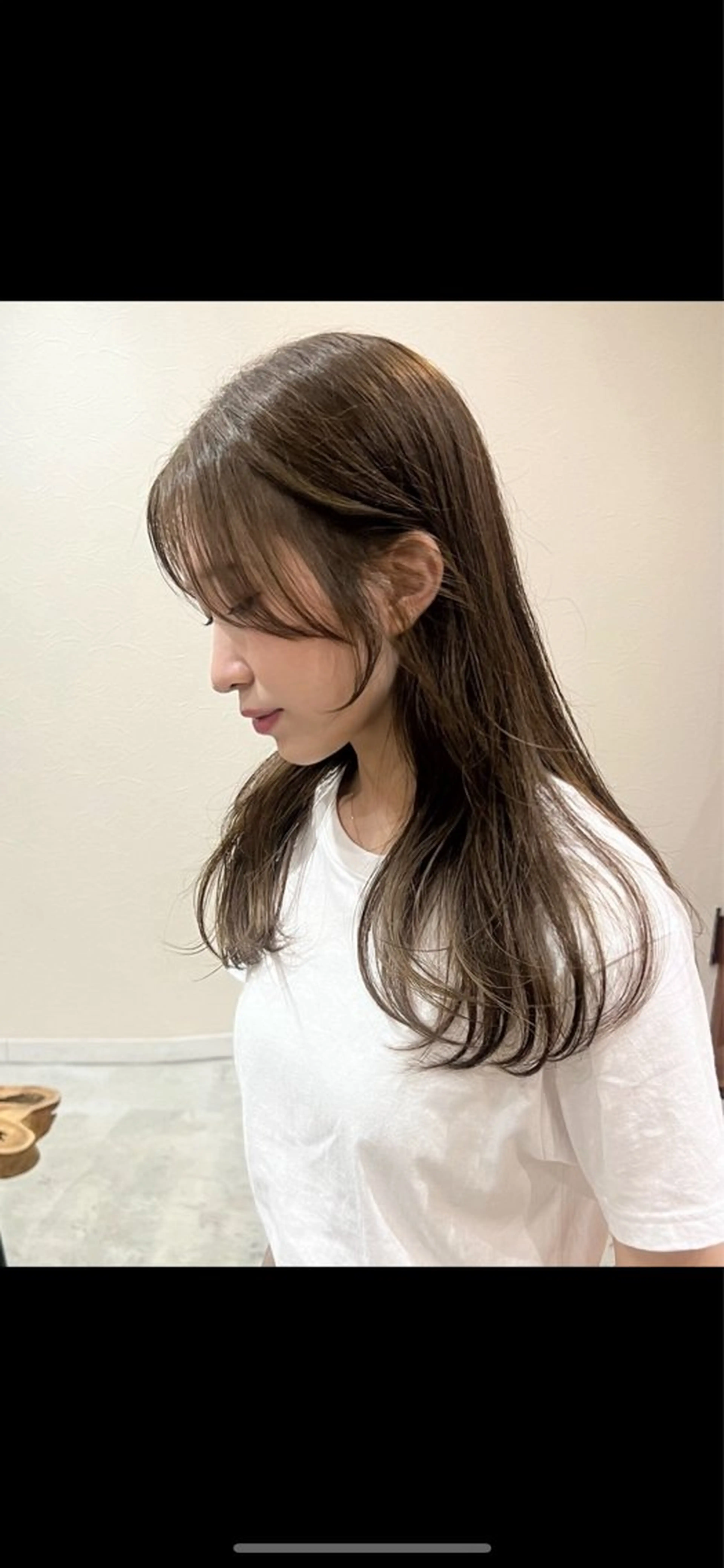 ロング カラー ロングレイヤー ベージュカラー ブリーチ ブリーチなしカラー オリーブベージュ Kasumi /伏見 /髪質改善/ロングのヘアスタイル