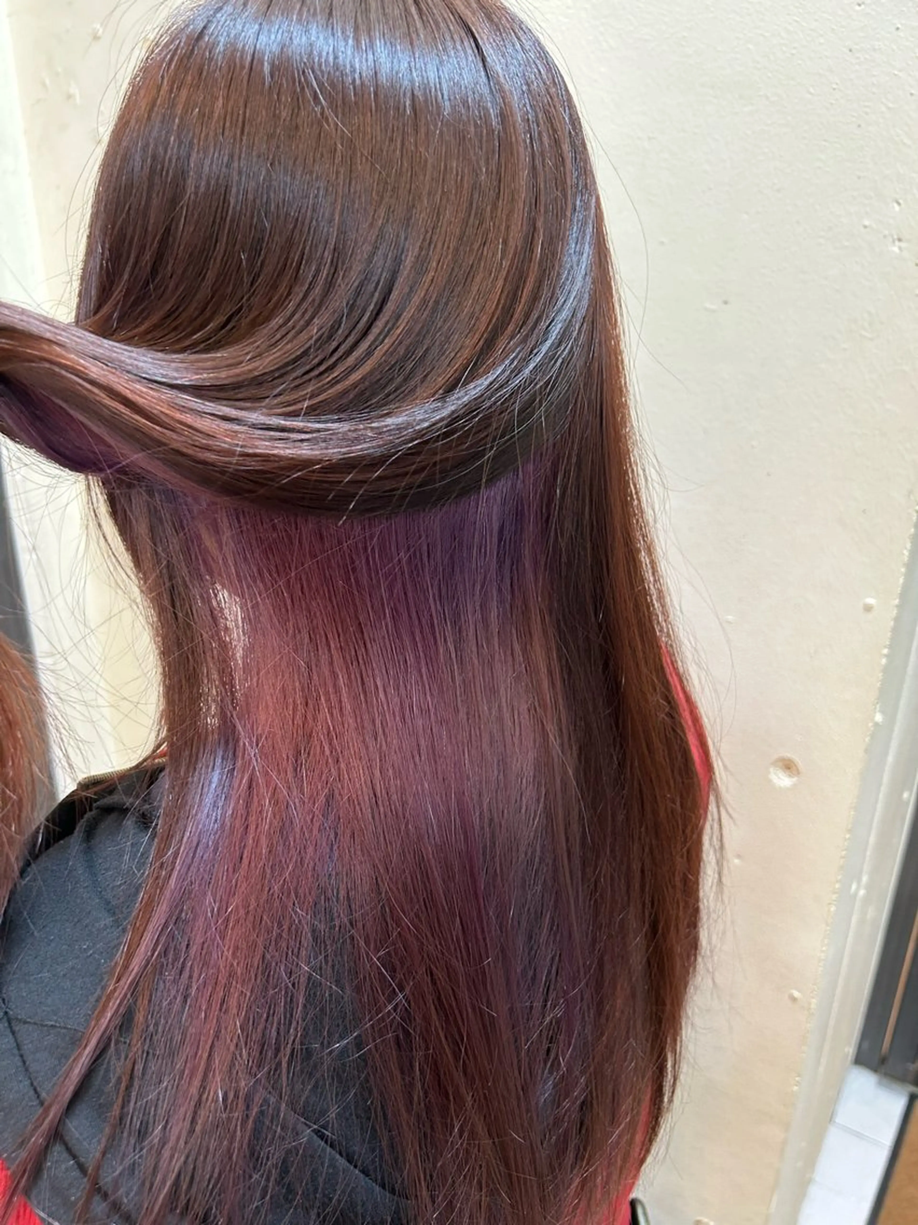 セミロング ヘアカラー トリートメント 高津 千慧のヘアスタイル