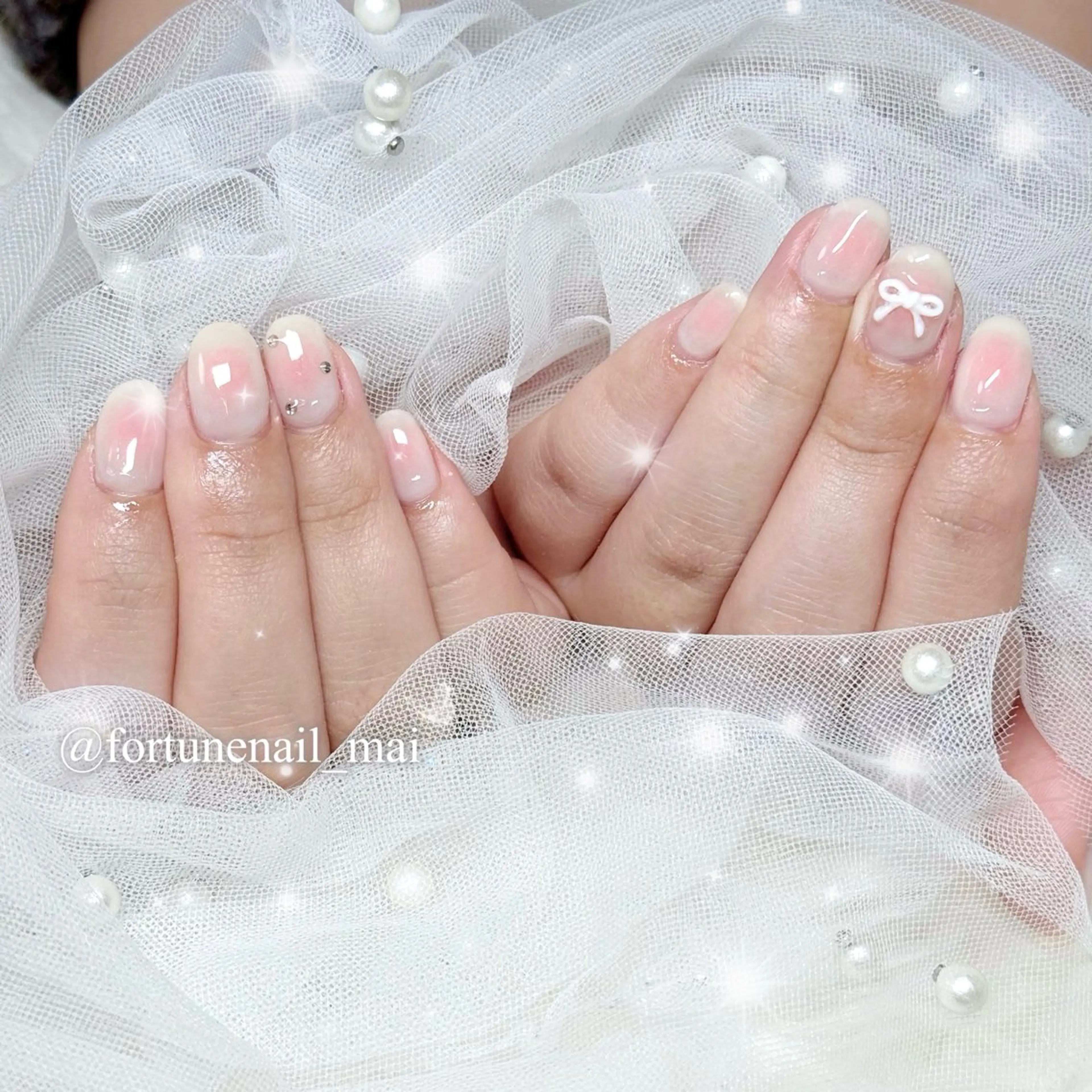 ネイル チークネイル ハンドネイル 🎀Mai 🎀4/15空✩.*のネイルデザイン