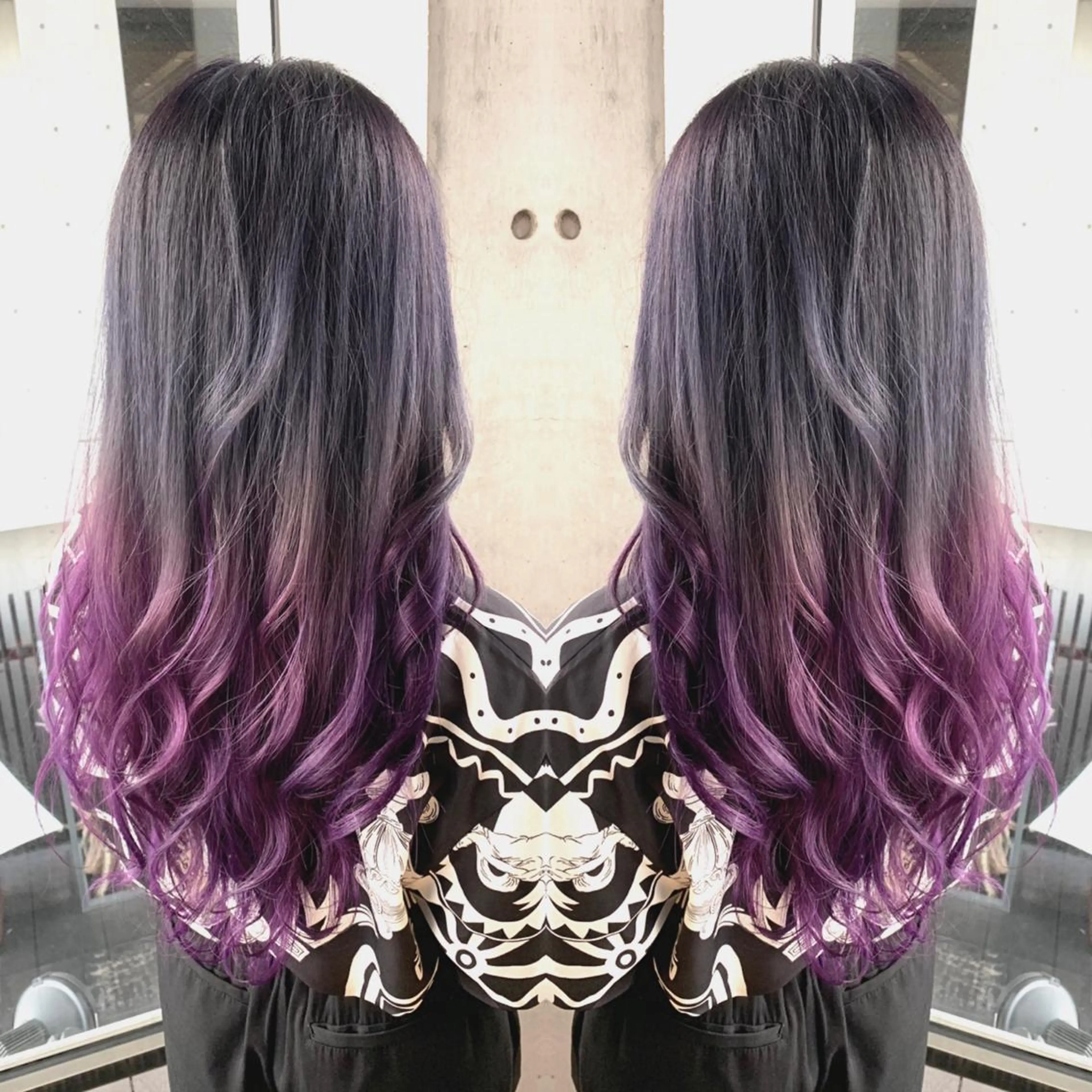 セミロング カラー パーマ ヘアアレンジ Merci メルシー 福岡、今泉のヘアスタイル