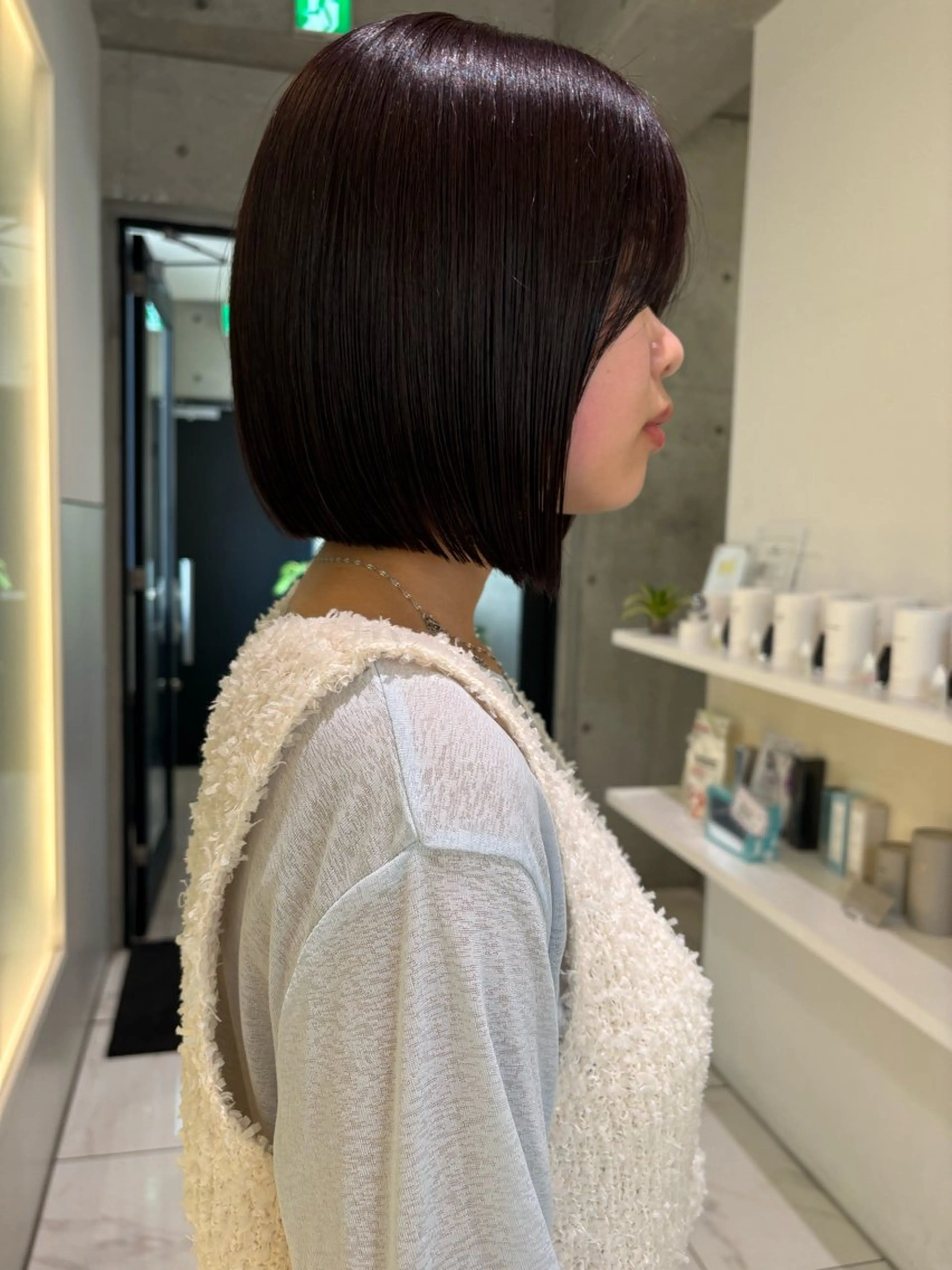 ショート カラー ボブ 髪質改善 カット ヘアカラー nanami /ボブ/艶カラーのヘアスタイル