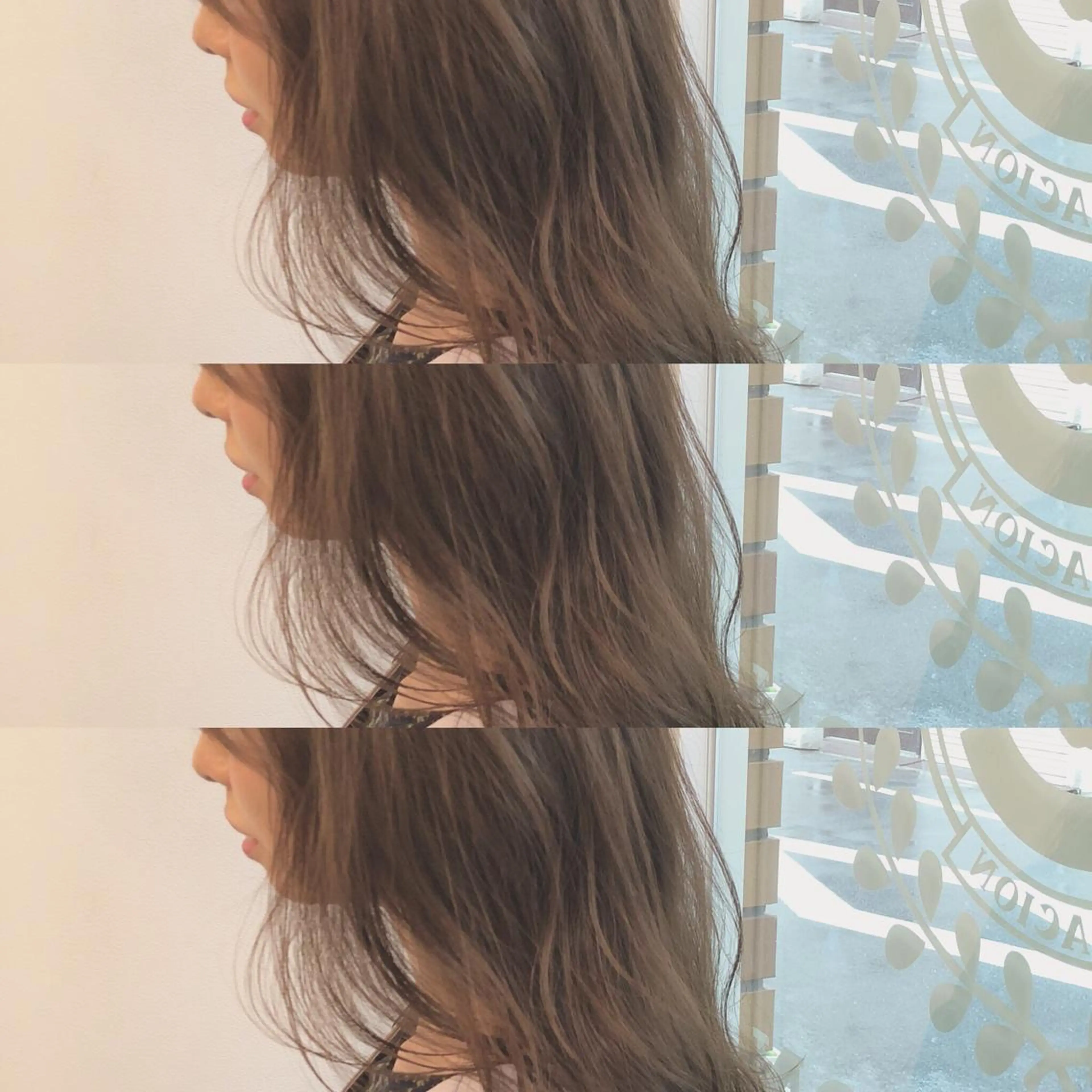 セミロング カット ヘアカラー ＨＩ ROのヘアスタイル