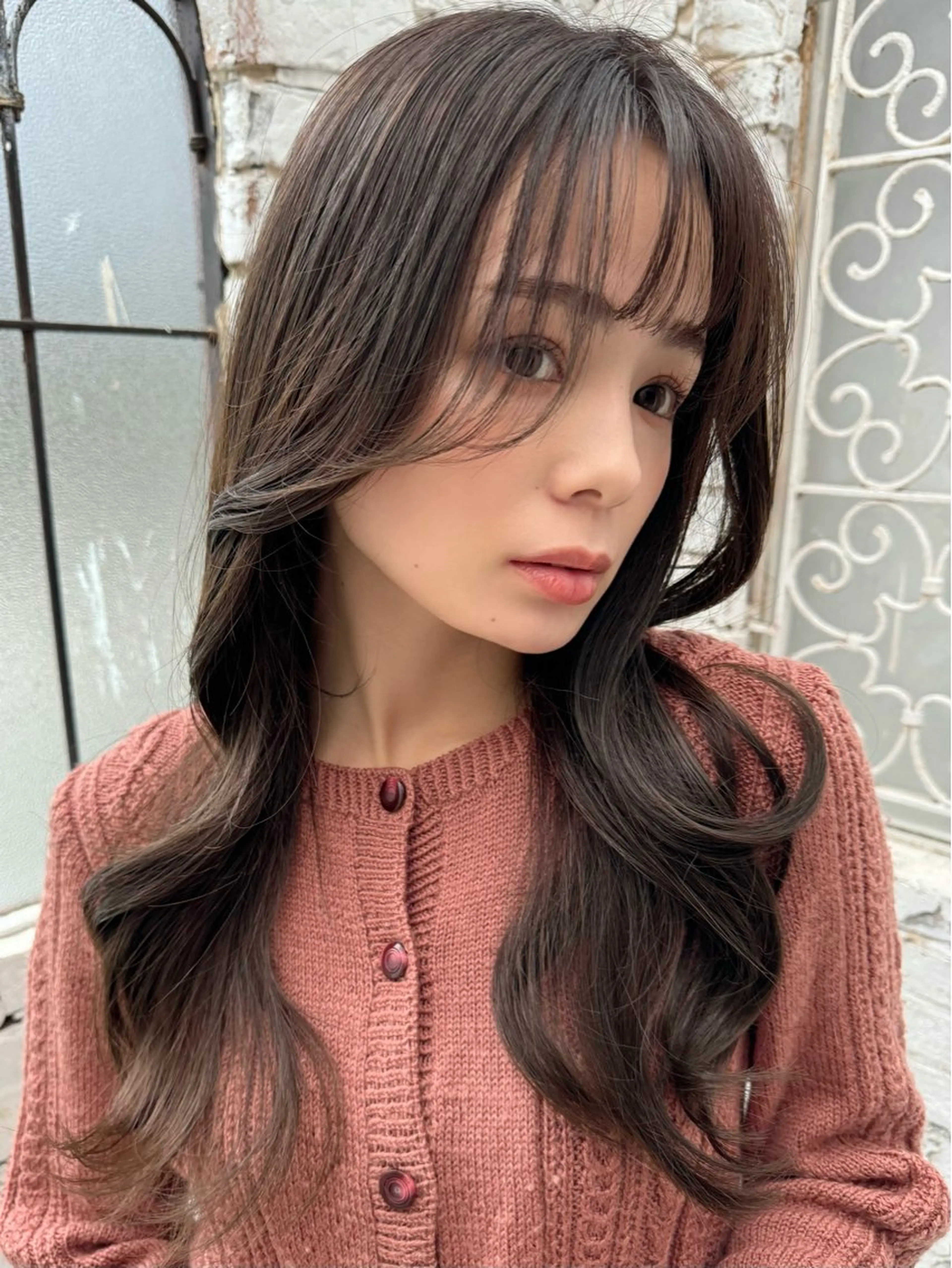 ロング カット ヘアカラー トリートメント 育休中4/30- 予約受付/野崎かよのヘアスタイル