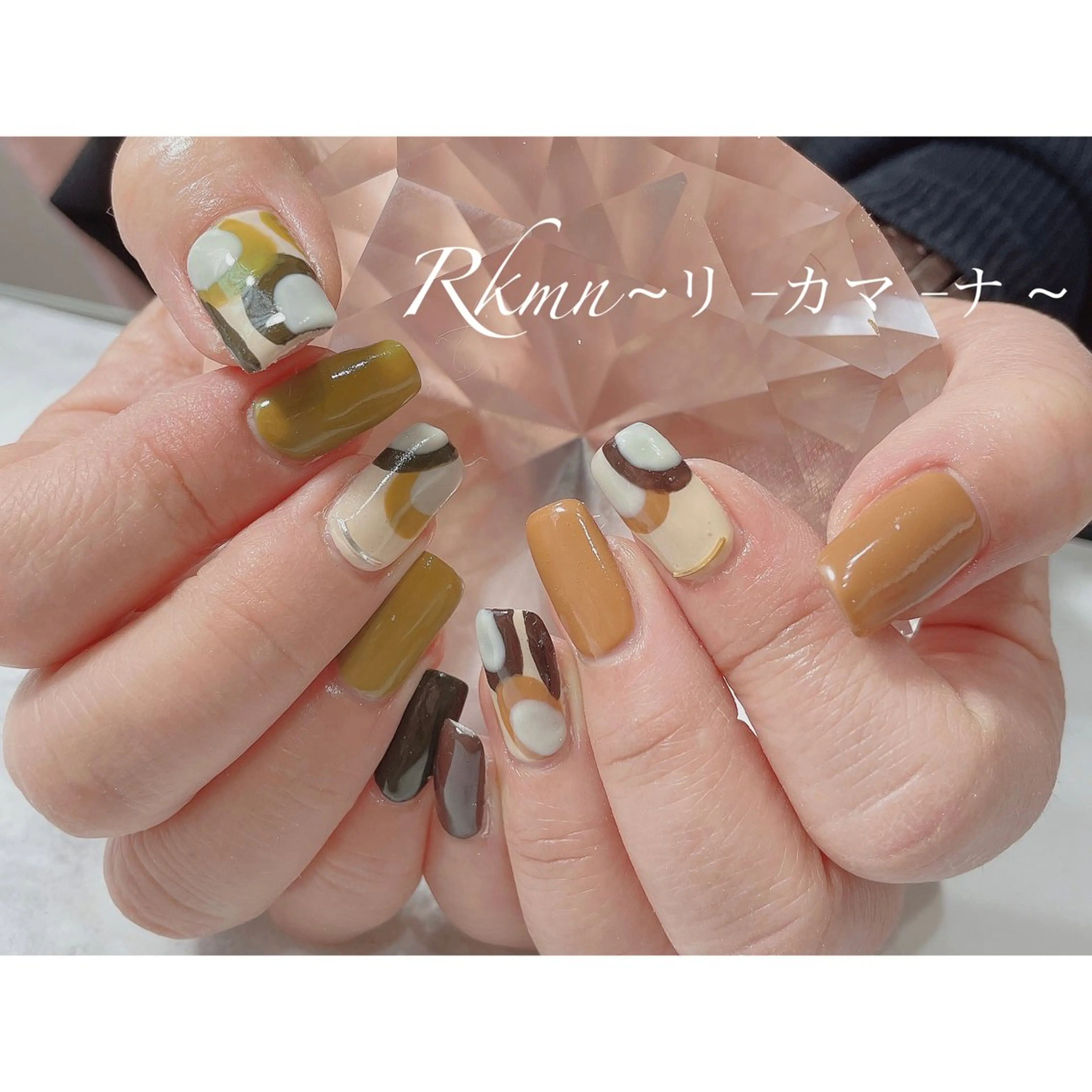 ネイル アートネイル 春ネイル ハンドネイル フットネイル ハンドケア Rkmn ~リ-カマ-ナ~のネイルデザイン