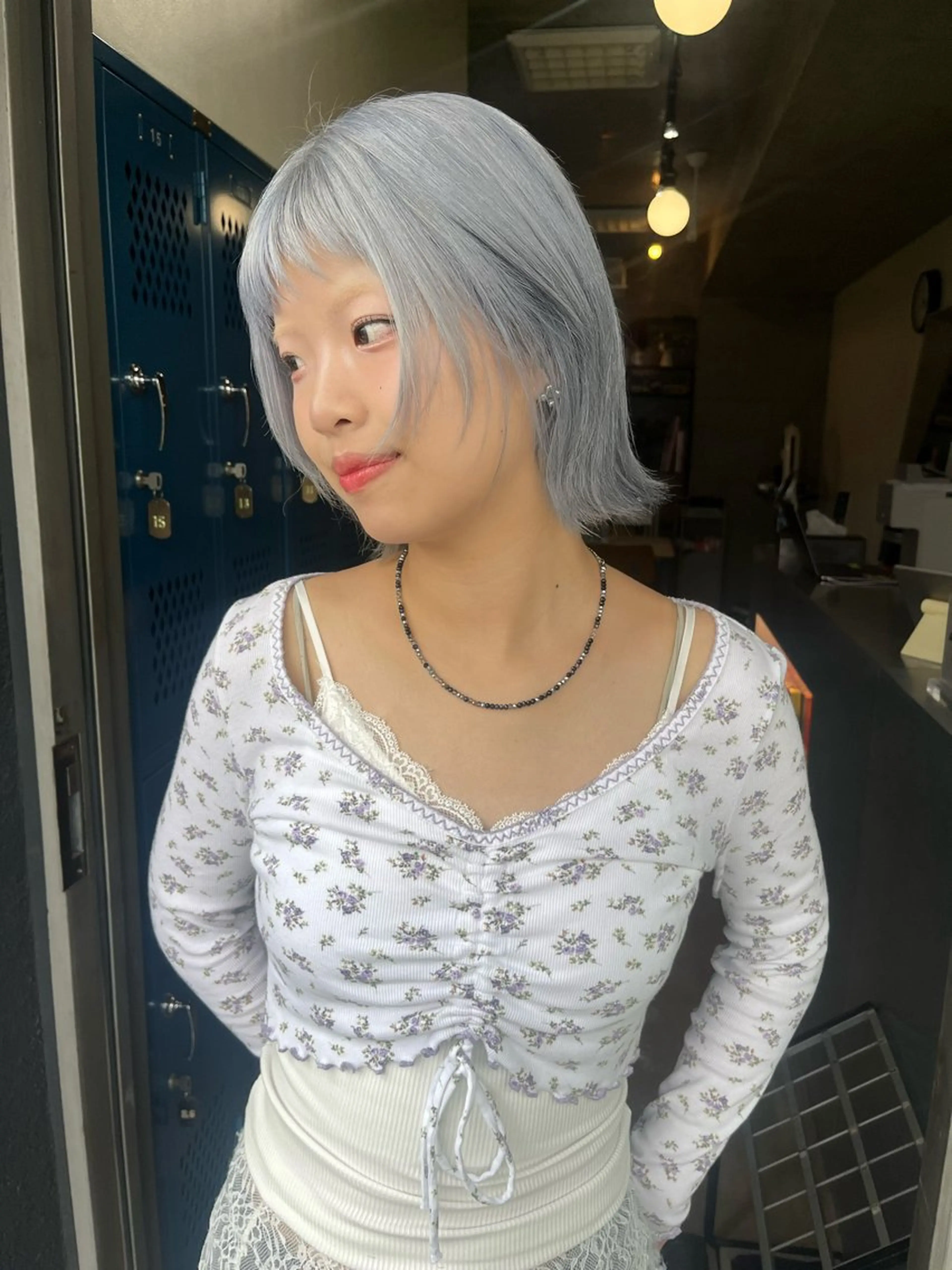 ショート カラー ヘアカラー 韓国ボブ/ハッシュ カットKIRAのヘアスタイル
