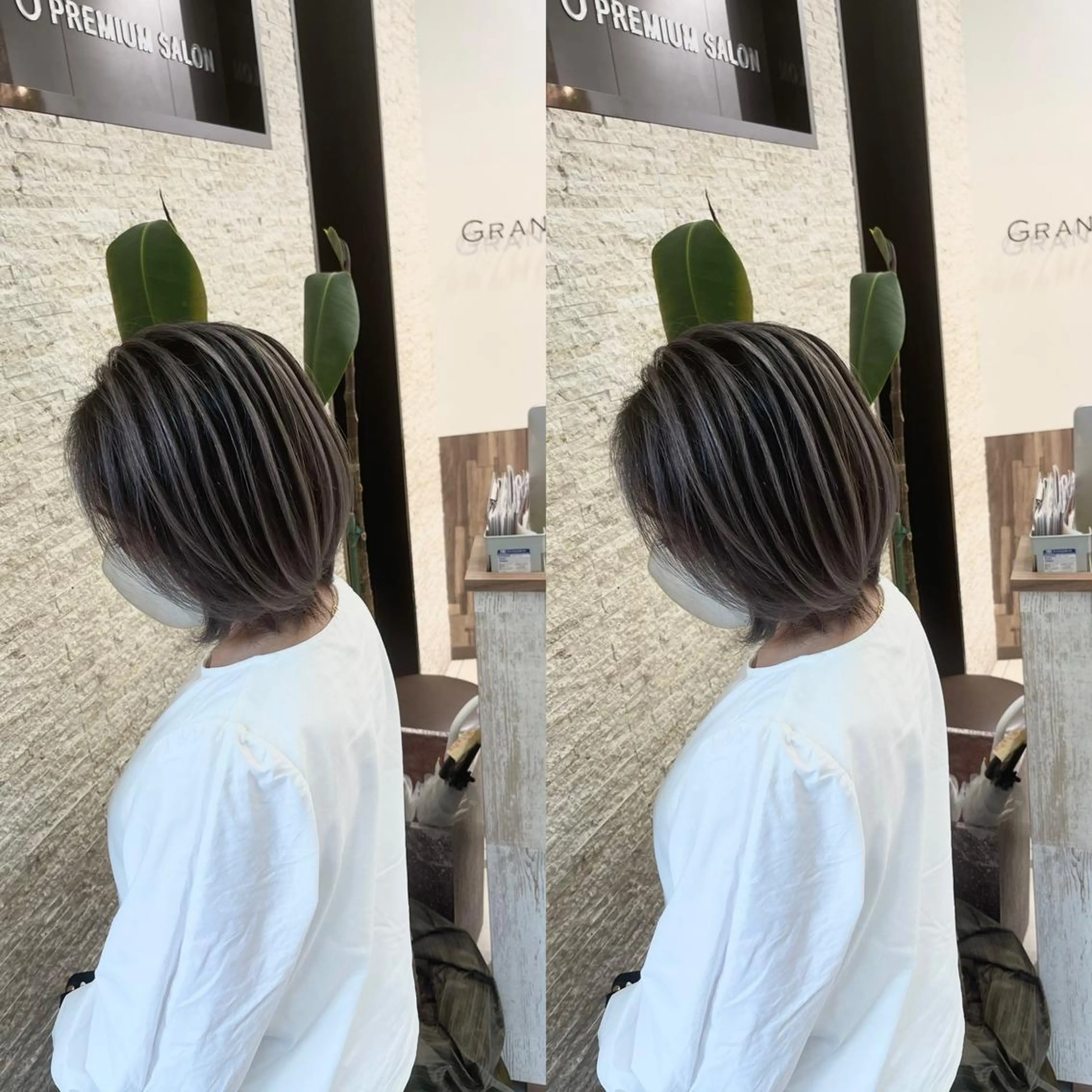 ショート ヘアカラー Y Uのヘアスタイル