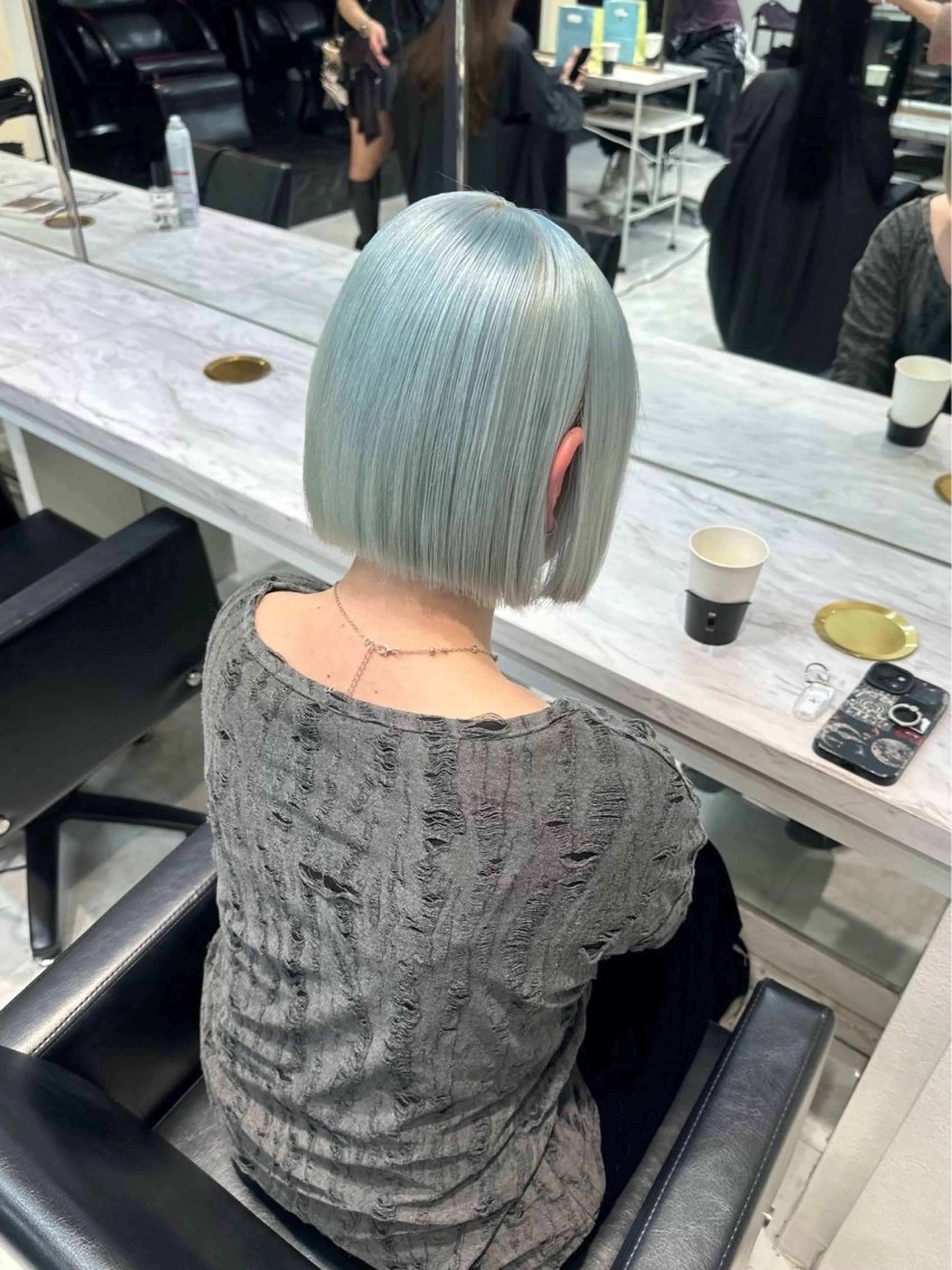 【大人気切りっぱなしボブ😌❤️🔥】ボブカット➕保湿トリートメントの写真