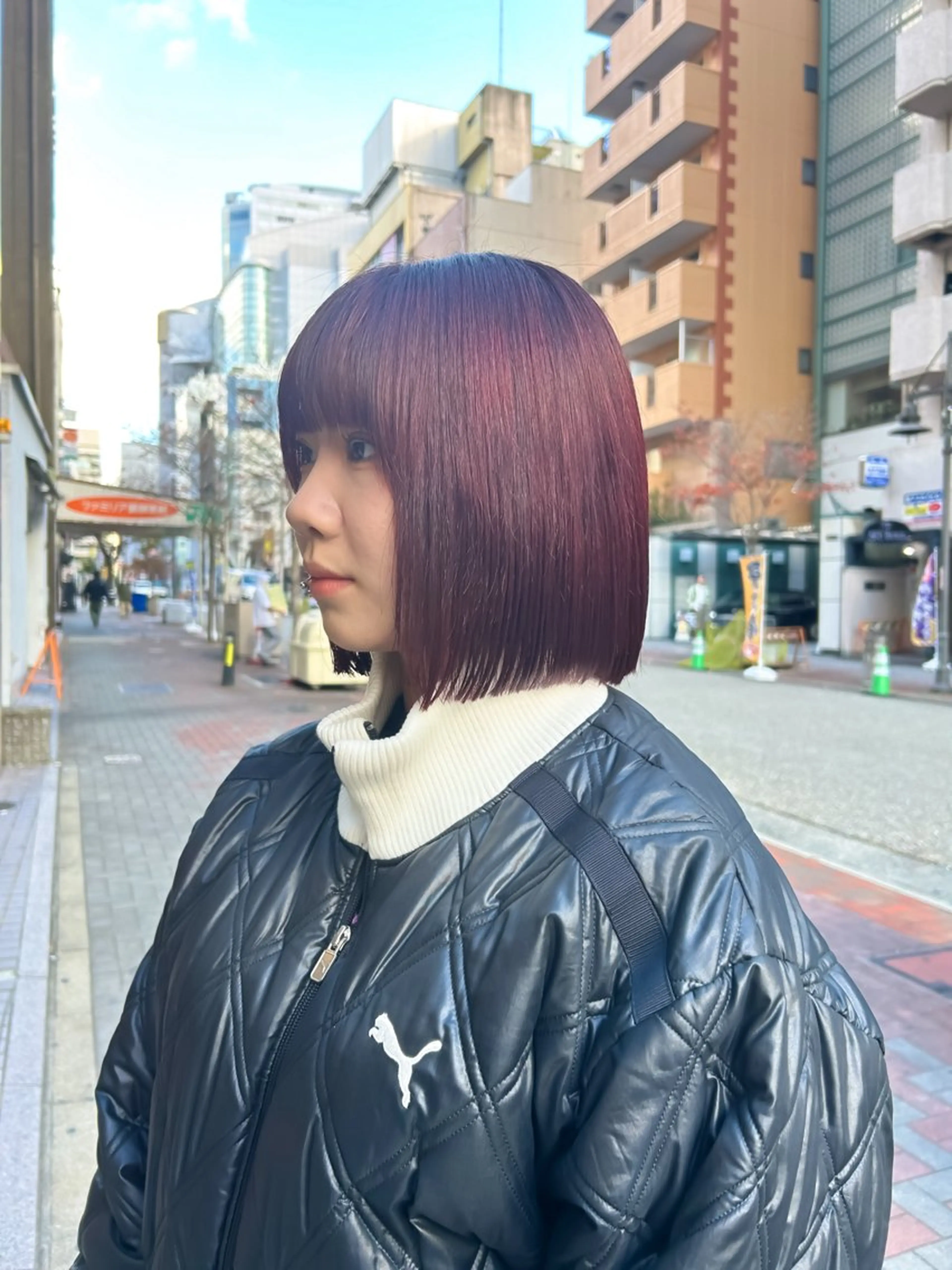 ミディアム カラー カット ヘアカラー ウルフ/レイヤー /suzuhaのヘアスタイル