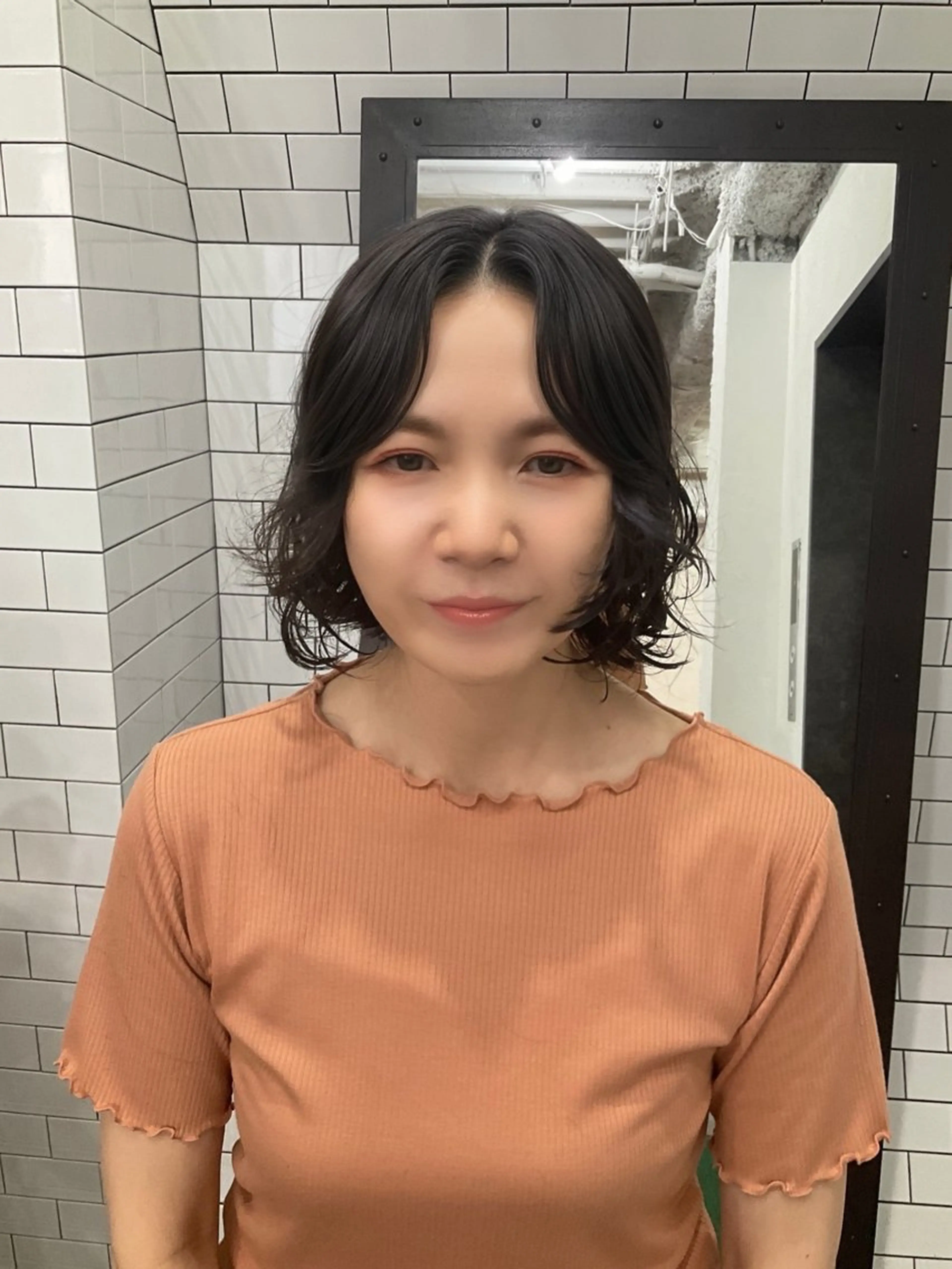 ショート ボブ カット パーマ トリートメント 中区/legare 🌈山村/髪質改善のヘアスタイル