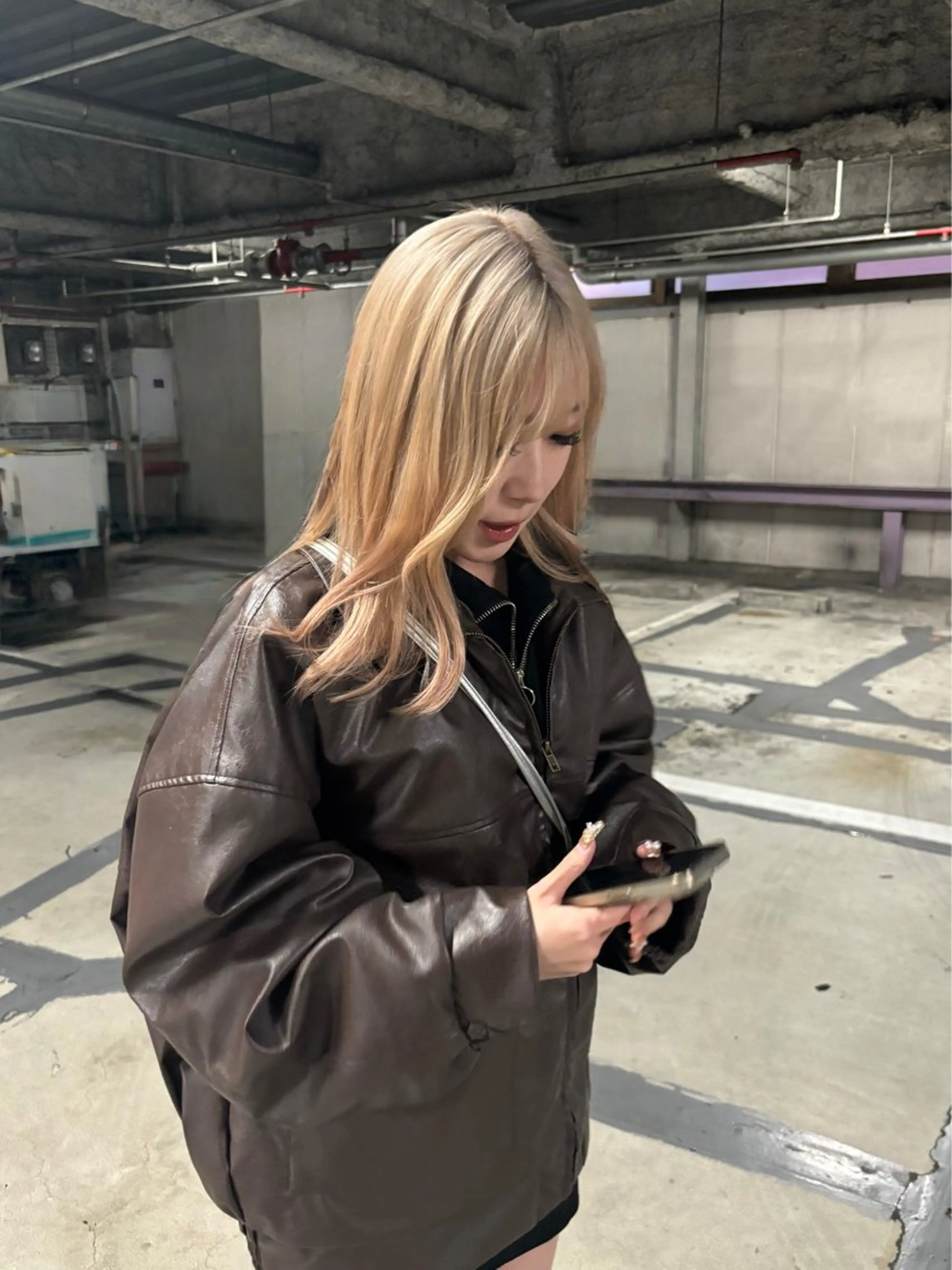 カラー 抜け感ヘア໒꒱ブリー チ໒꒱chihanaのヘアスタイル