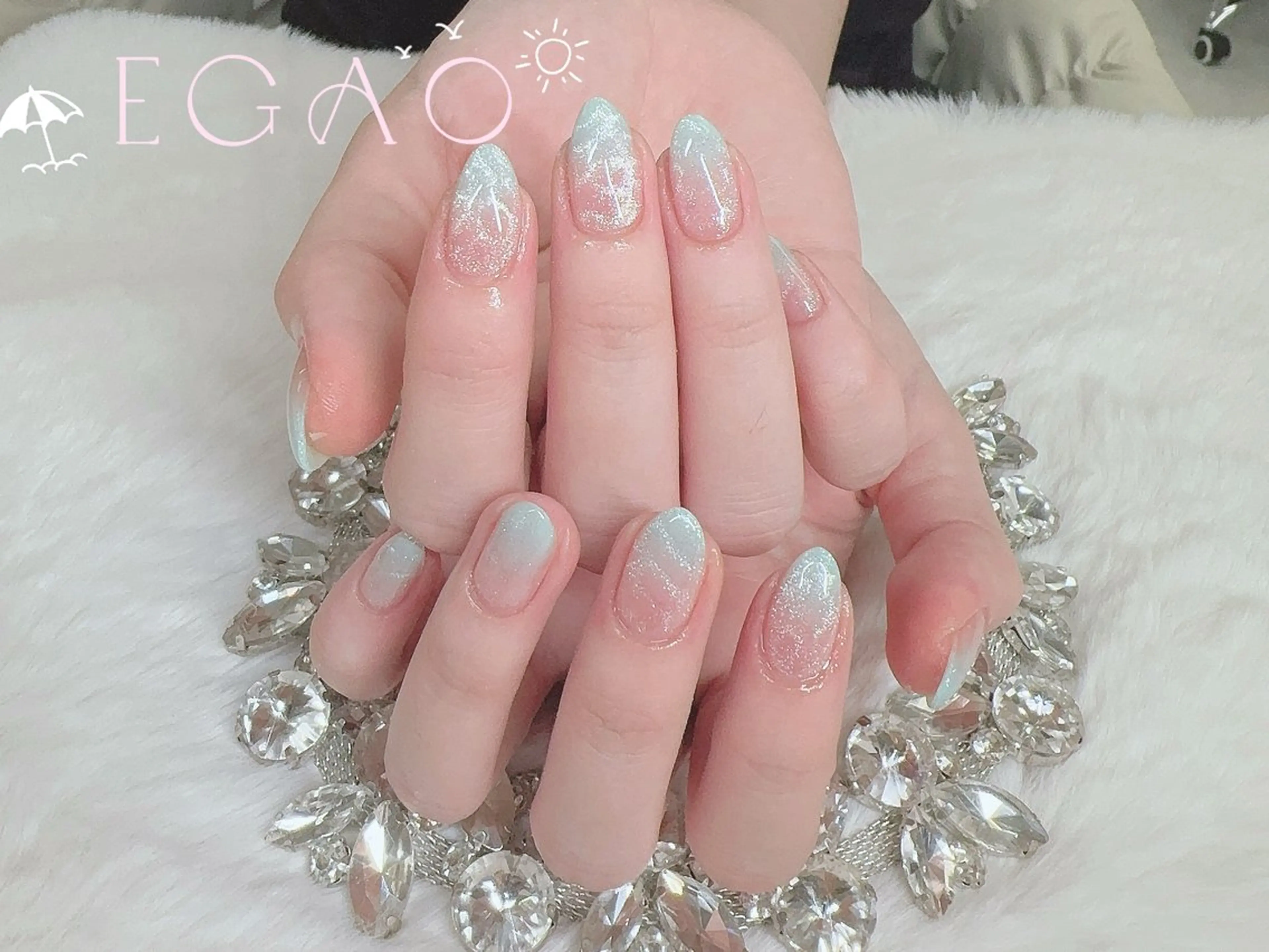 ネイル アートネイル フットネイル フレンチネイル ジェルネイル グラデーション ハンドネイル Egao Nail錦糸町店のネイルデザイン