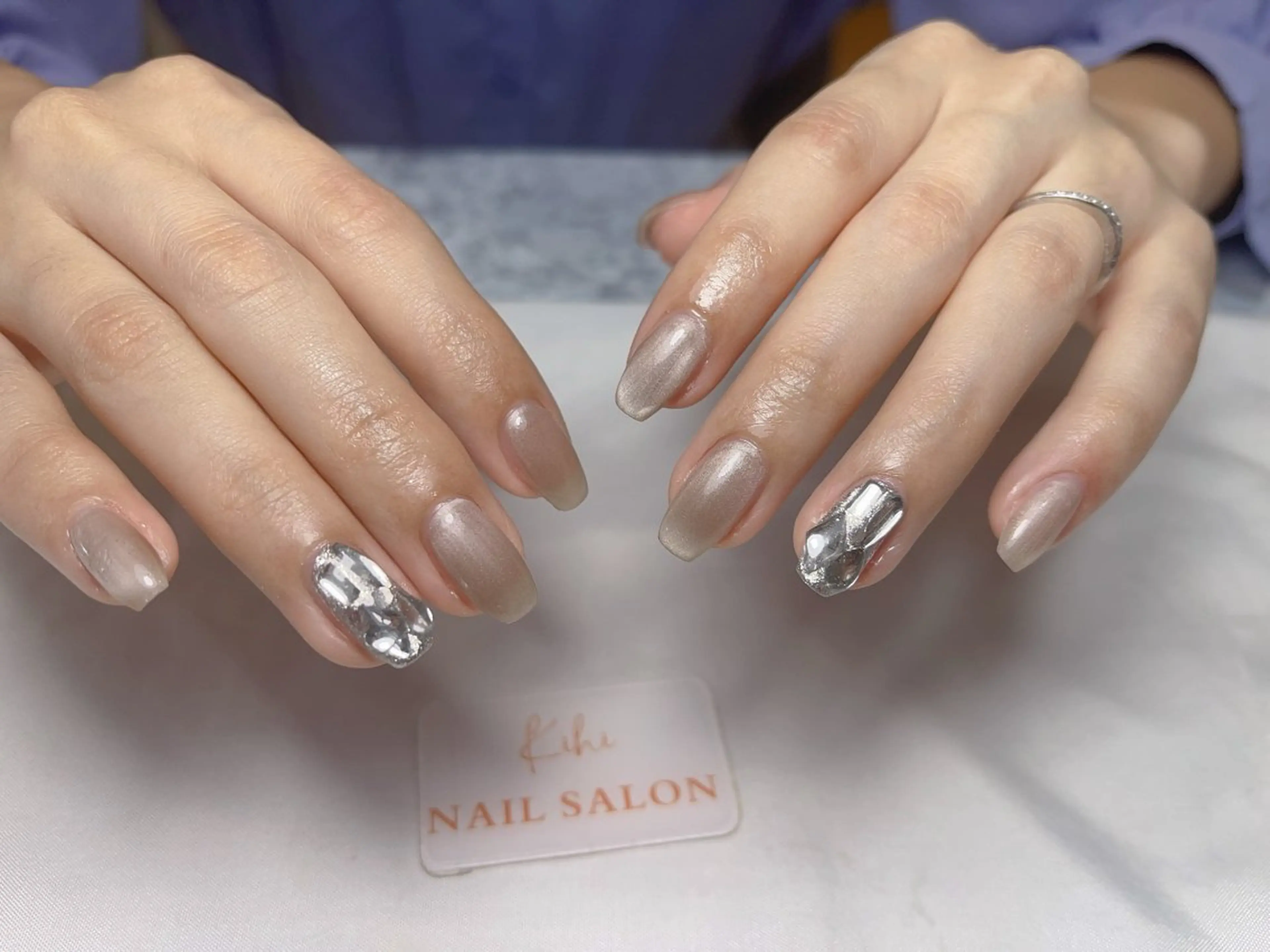 ネイル アートネイル フレンチネイル ジェルネイル グラデーション 韓国ネイル ハンドネイル ハンドケア さくら💮💮 【オフ無料】のネイルデザイン