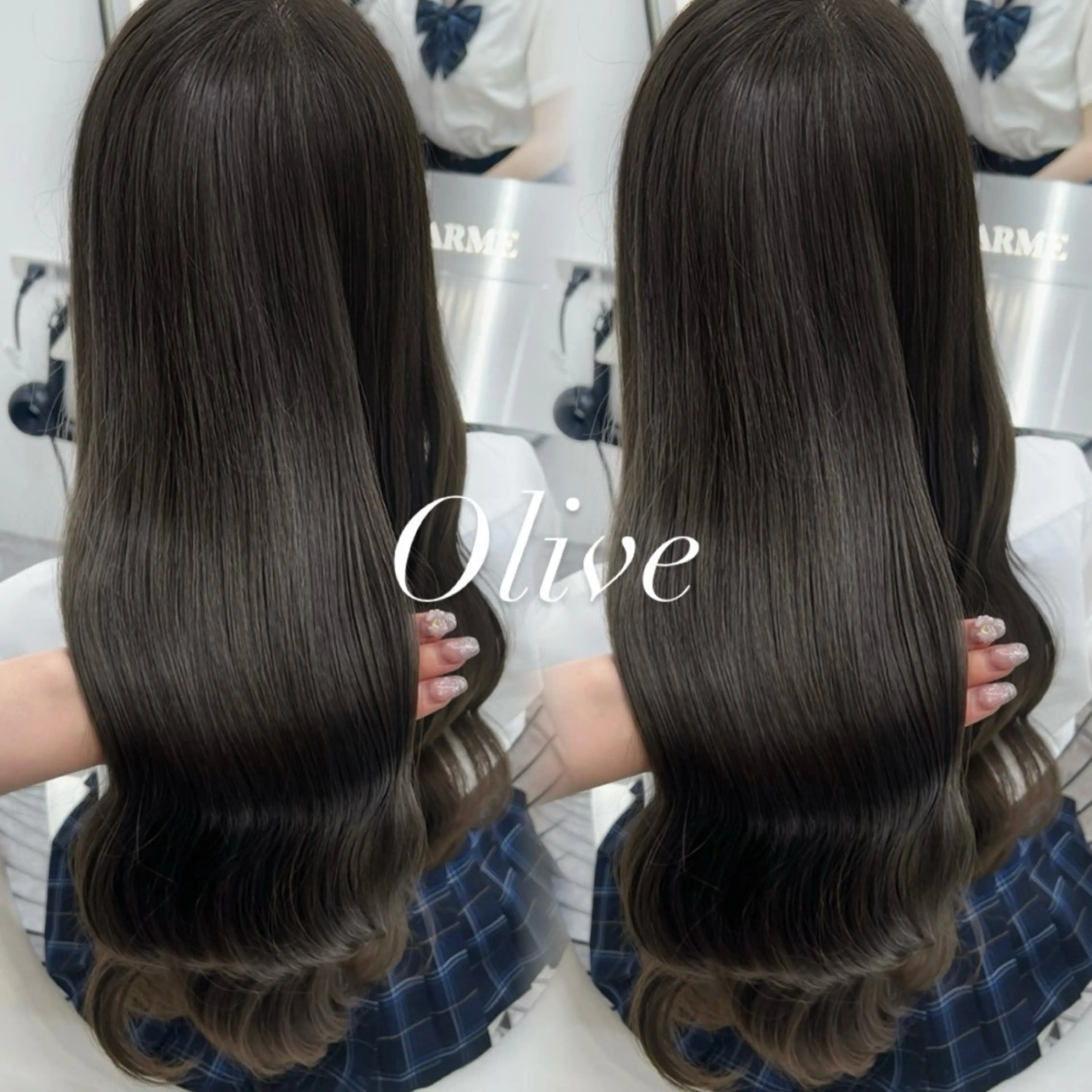 ロング カラー うる艶カラー×韓国 ヘア/Yumi🎀のヘアスタイル