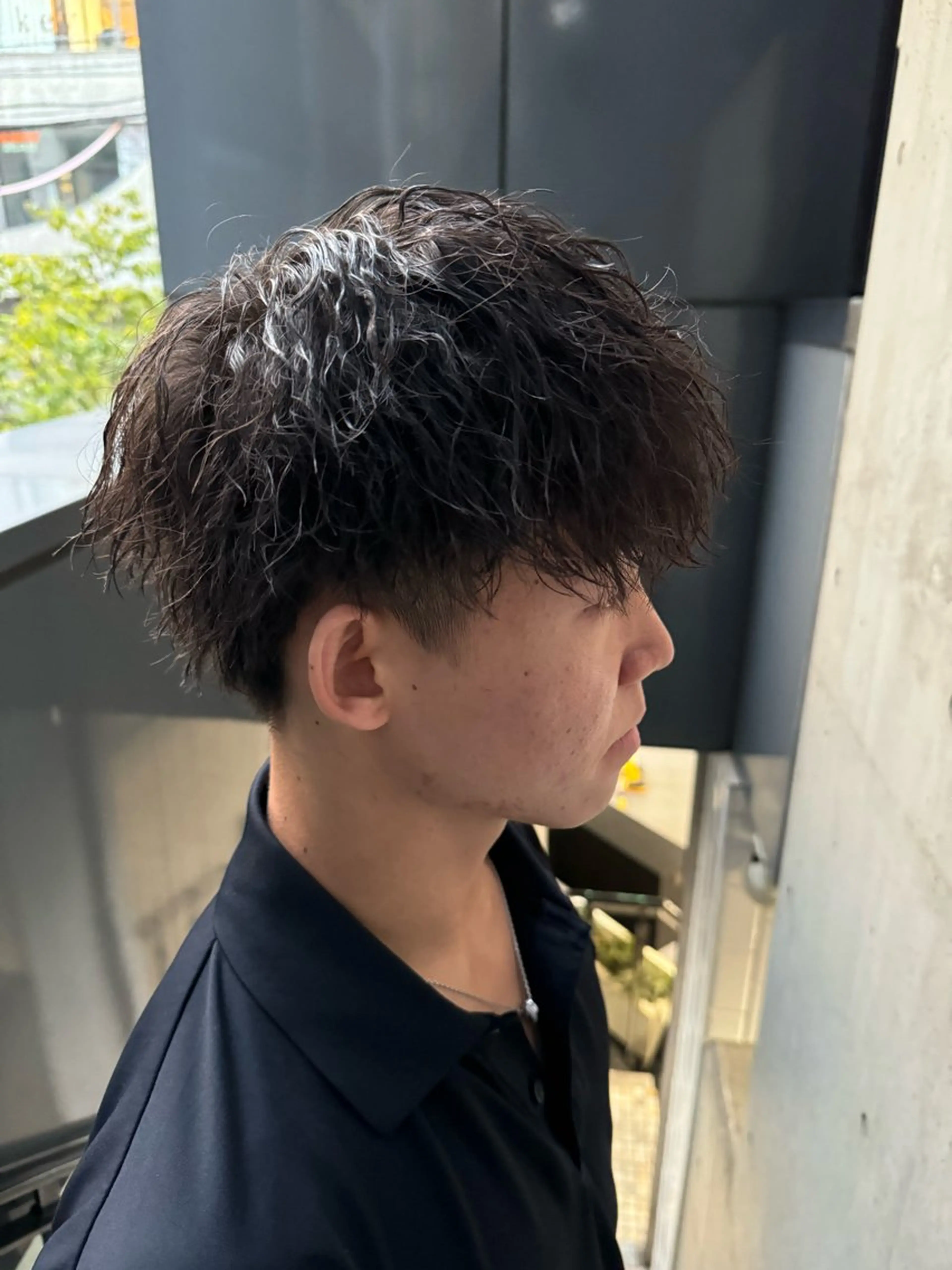 パーマ メンズ カット パーマ 河野 悠のヘアスタイル