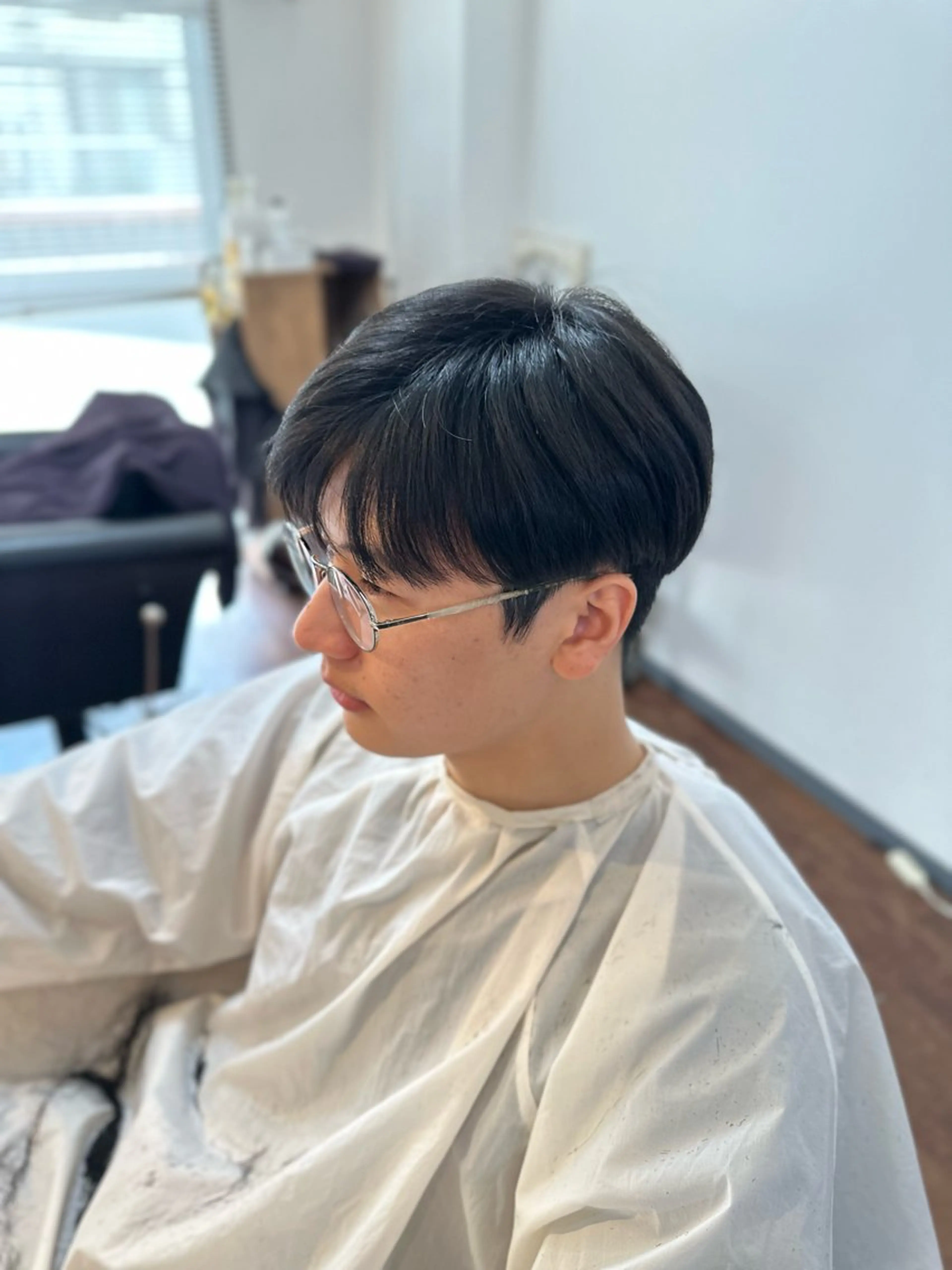 ミディアム メンズ メンズ韓国風 マッシュ 韓国風ヘア カット Luzir⭐︎ GEN⭐︎のヘアスタイル