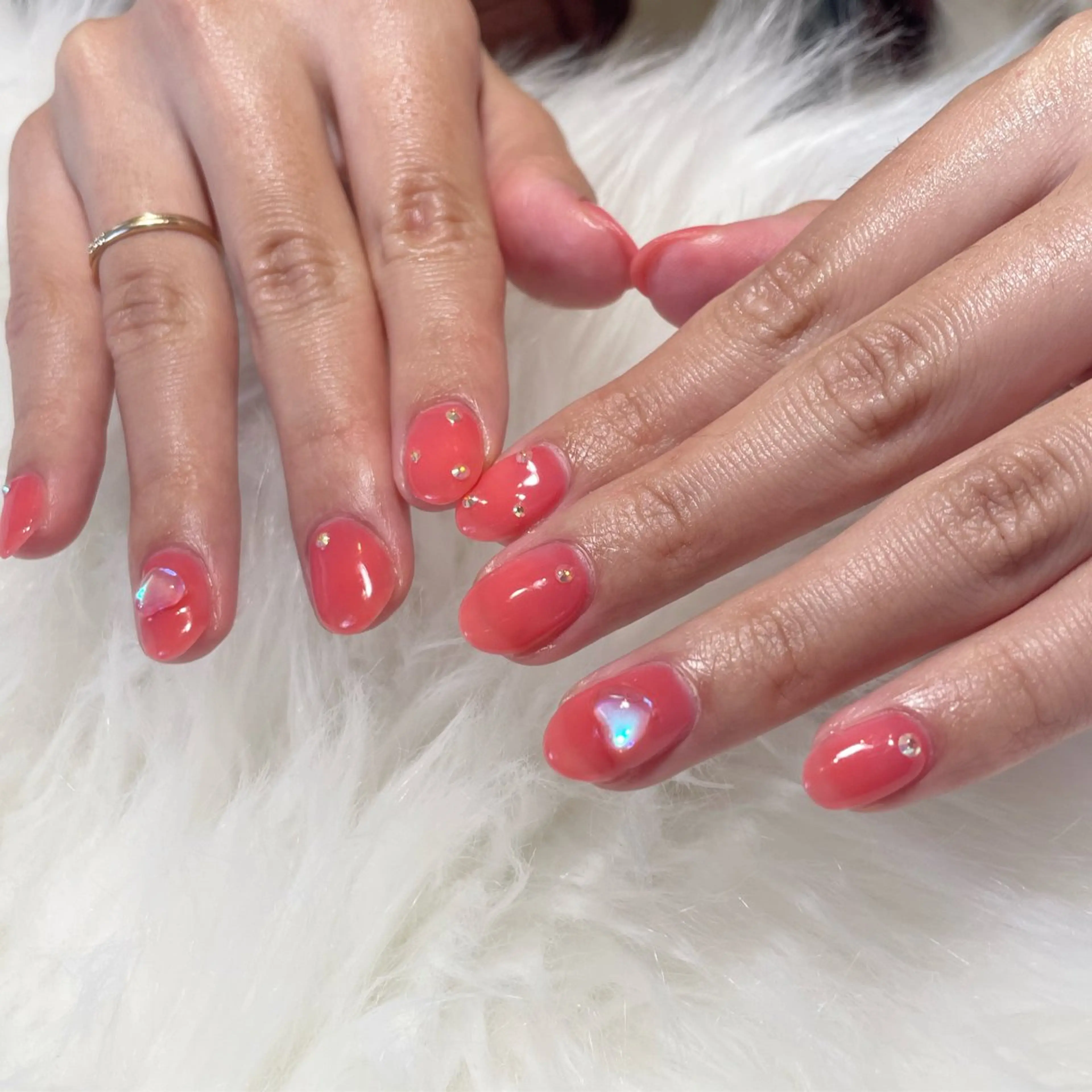 ネイル ストーンネイル neige Kouzukiのネイルデザイン