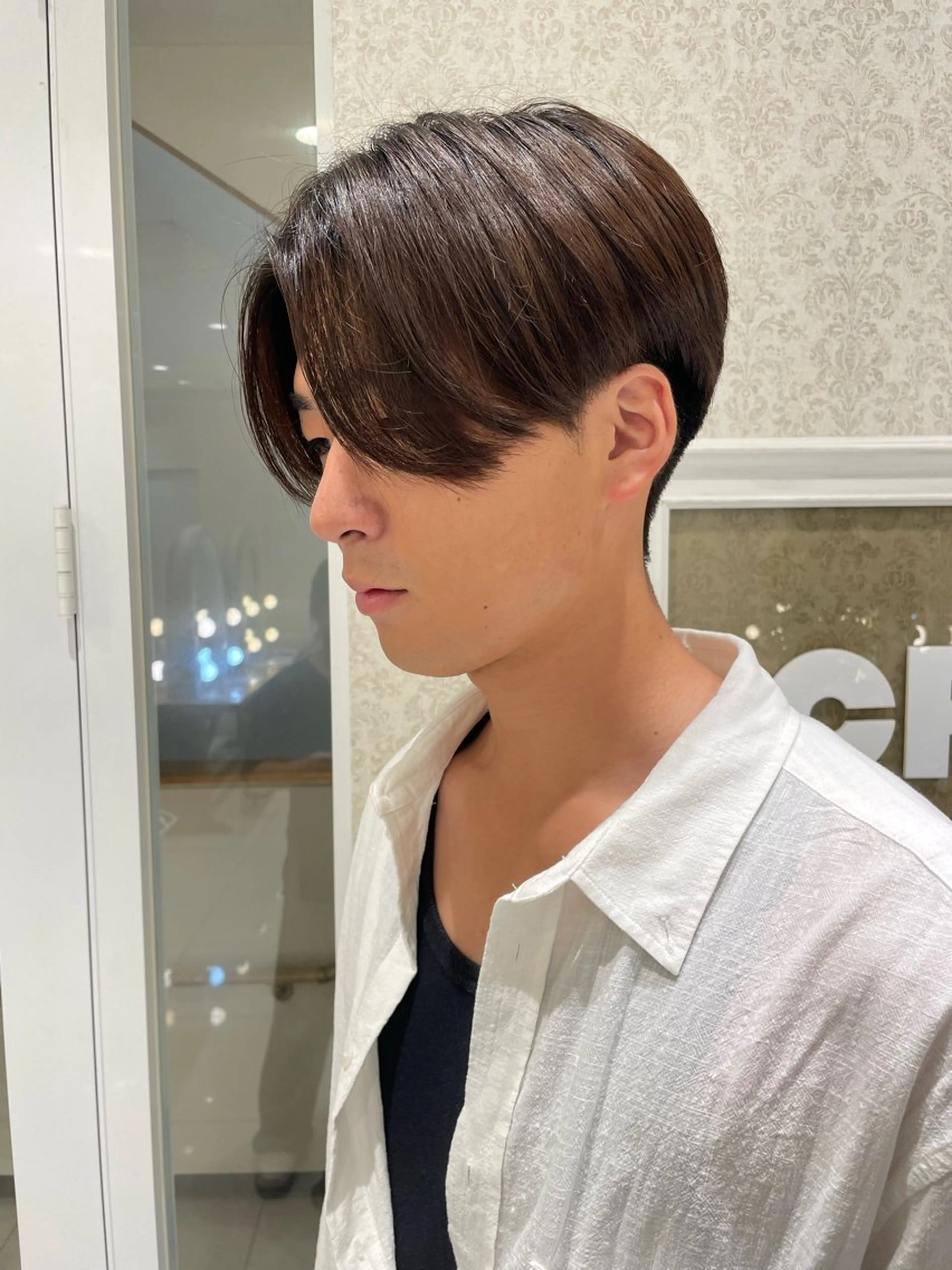 パーマ メンズ メンズパーマ 縮毛矯正 スパイラルパーマ 本厚木パーマ&ブリー チMEN'Sショートのヘアスタイル