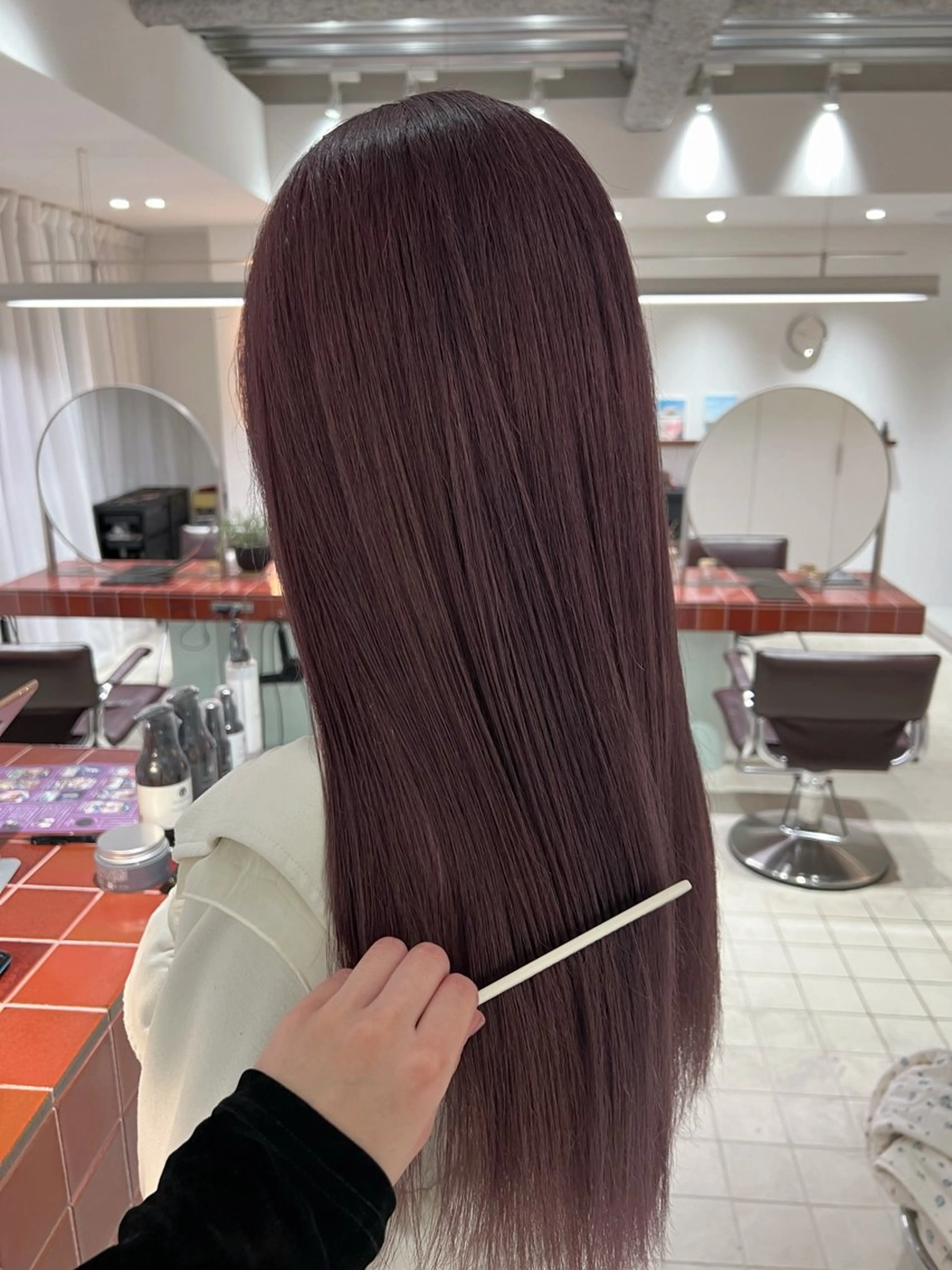 ロング カラー ヘアカラー 透明感カラー/メンズ カット/RUNAのヘアスタイル