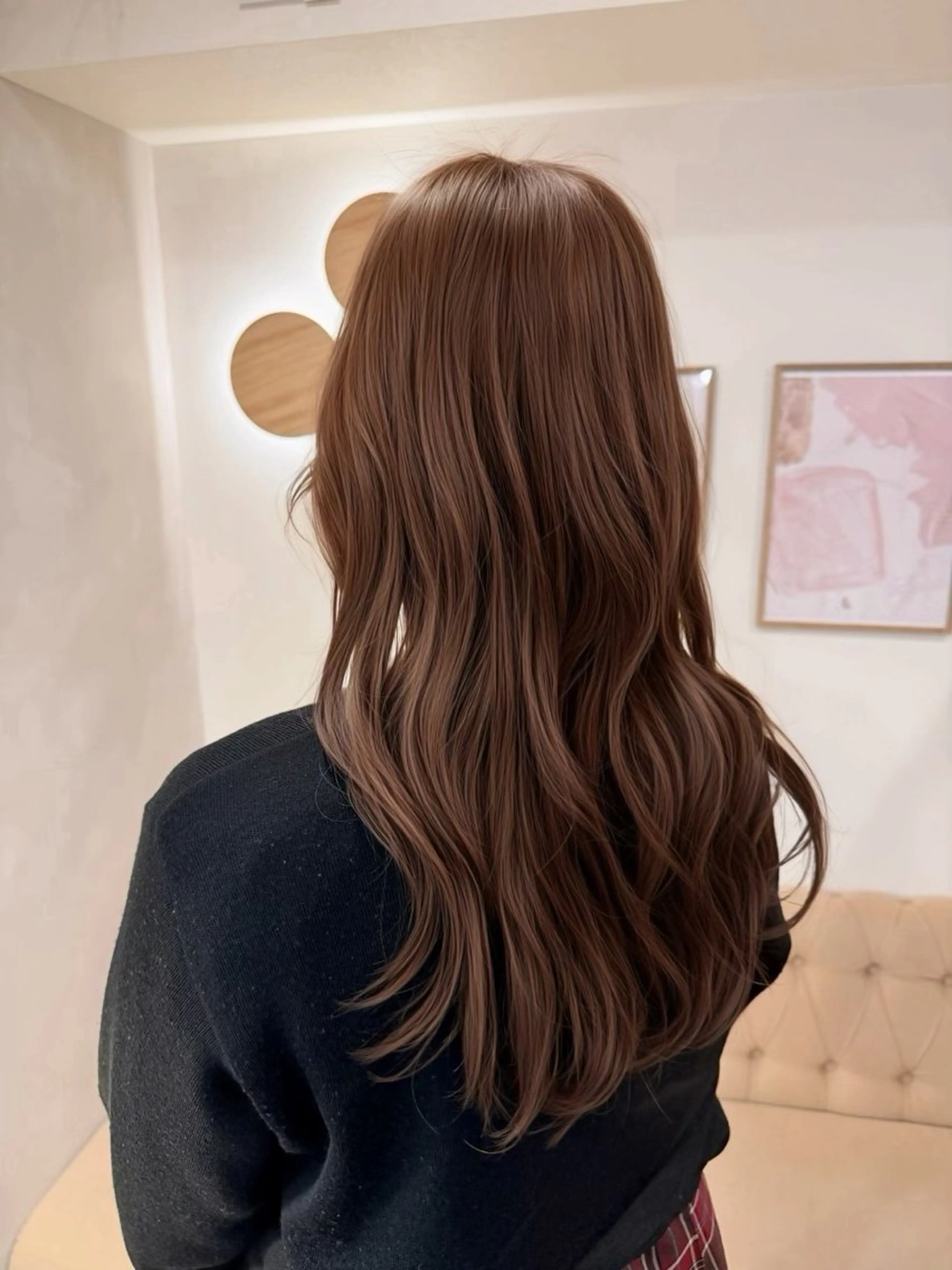 ロング カラー カット ヘアカラー トリートメント 草野ゆずき⌇縮毛矯正 ⌇Wカラー⌇レイヤーのヘアスタイル