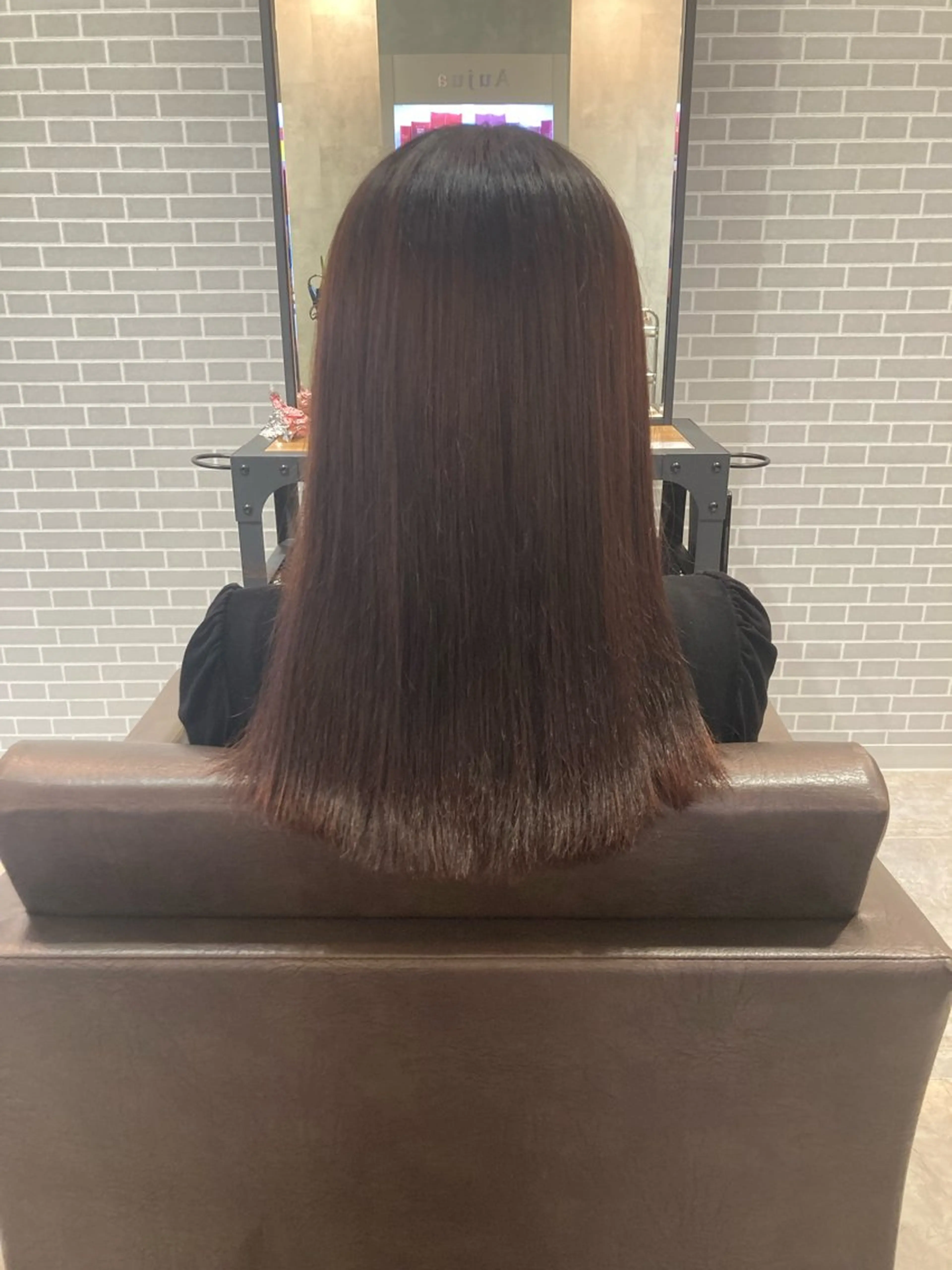 ロング 縮毛矯正 ぱく みやんのヘアスタイル