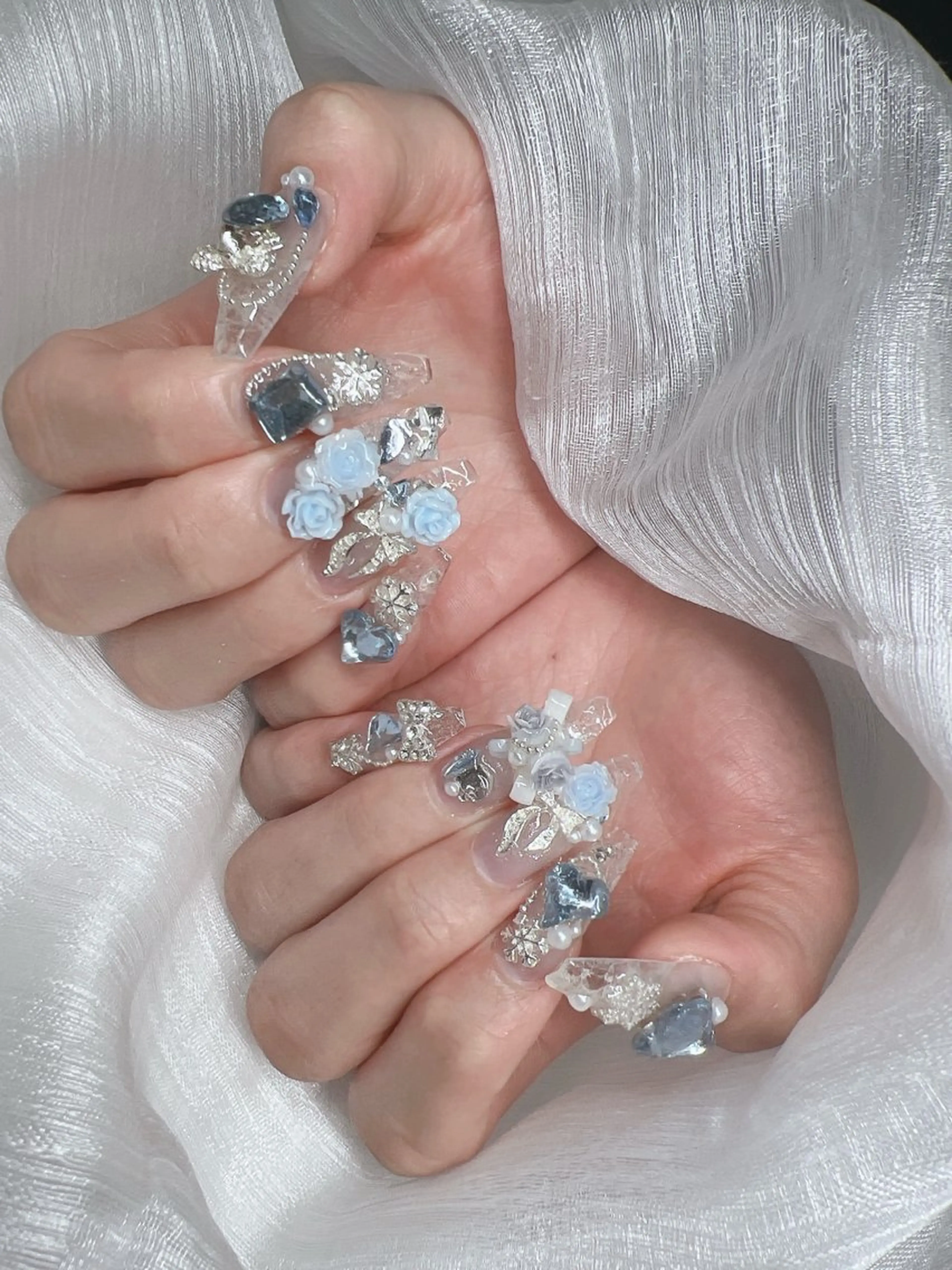 ネイル ハンドネイル Lee Nails チップ長さだし専門店のネイルデザイン