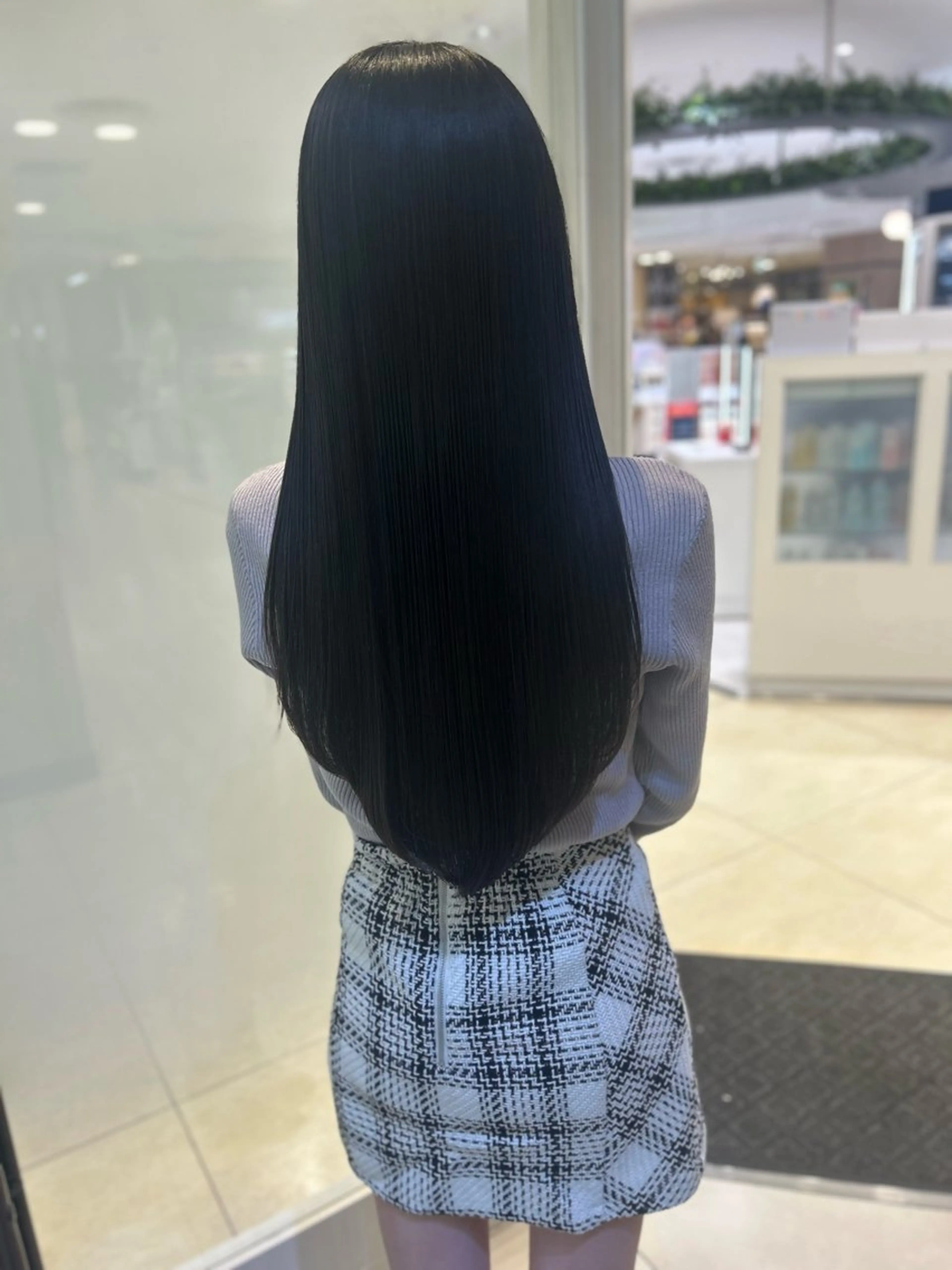 ロング パーマ カット 縮毛矯正 トリートメント 縮毛矯正/髪質改善/ 艶髪ササキナツミのヘアスタイル