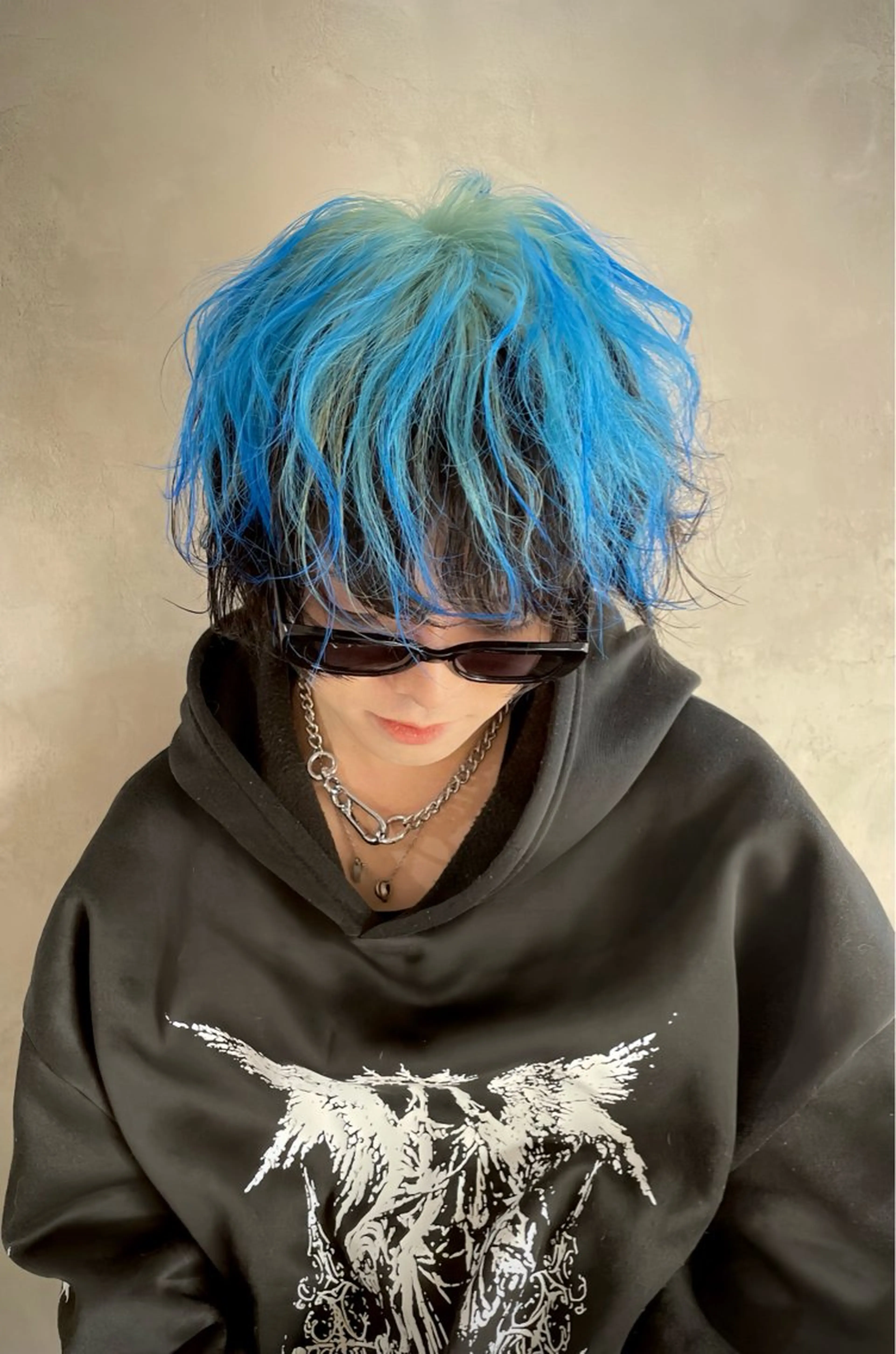 メンズ カット ヘアカラー isseiハイトーン /韓国レイヤーのヘアスタイル