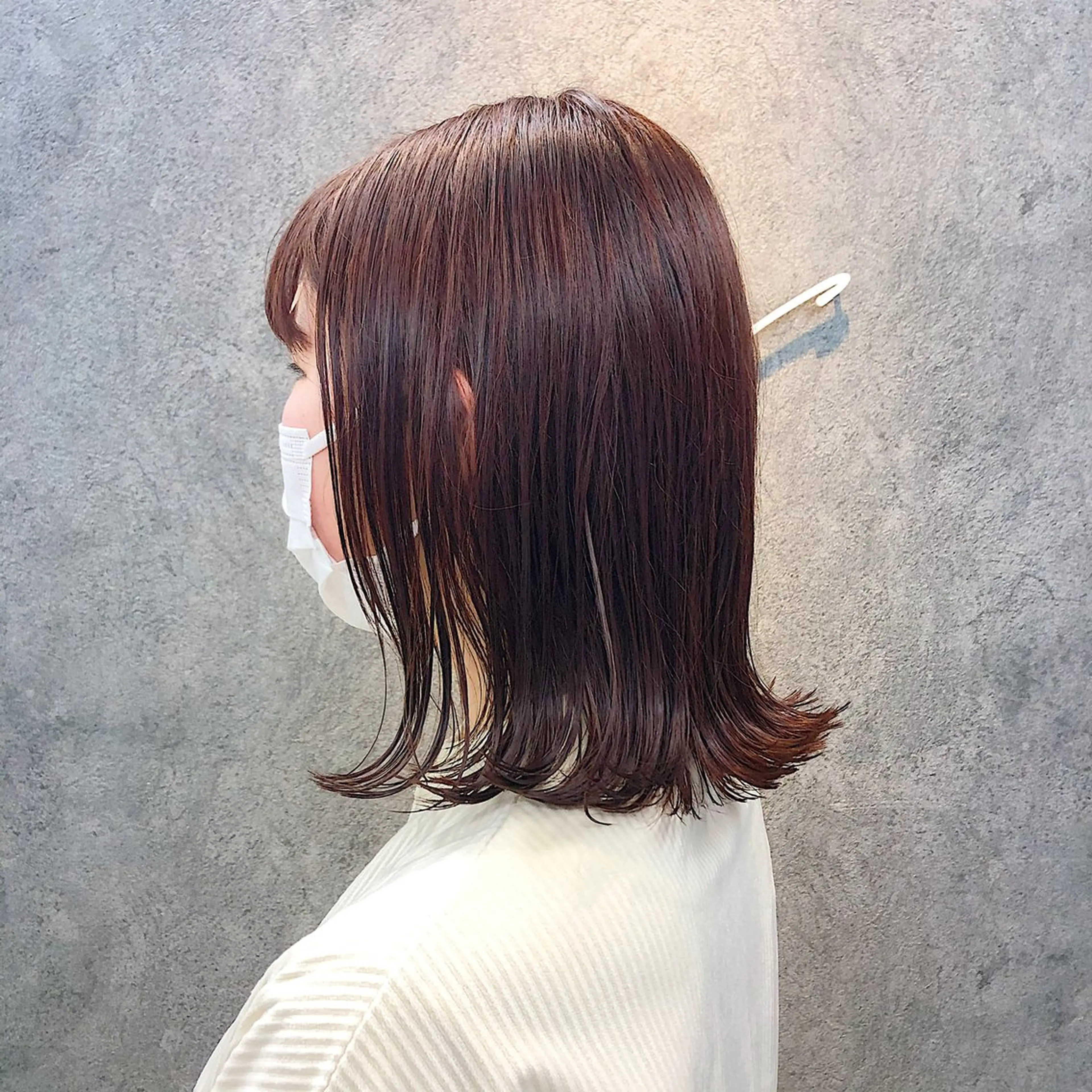 ミディアム 所渉/韓国レイヤー /ウルフカットのヘアスタイル