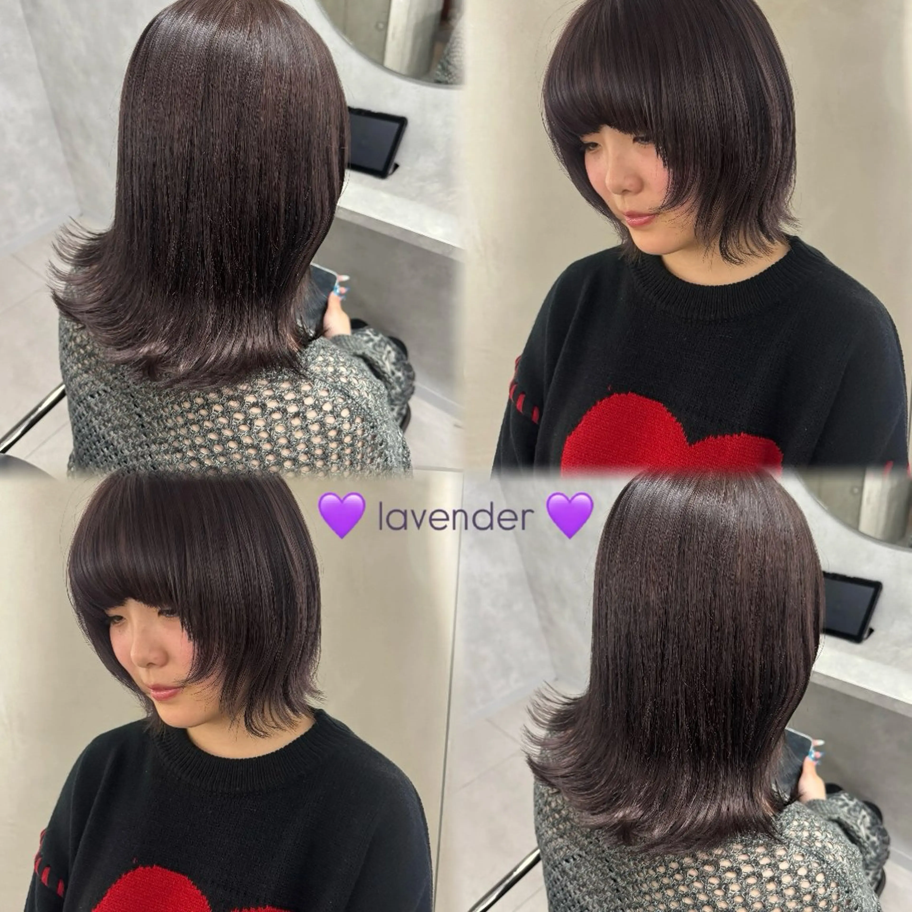 カラー 透明感カラー ラベンダーカラー ヘアカラー 🧡MOMONE🧡 【Loem】のヘアスタイル